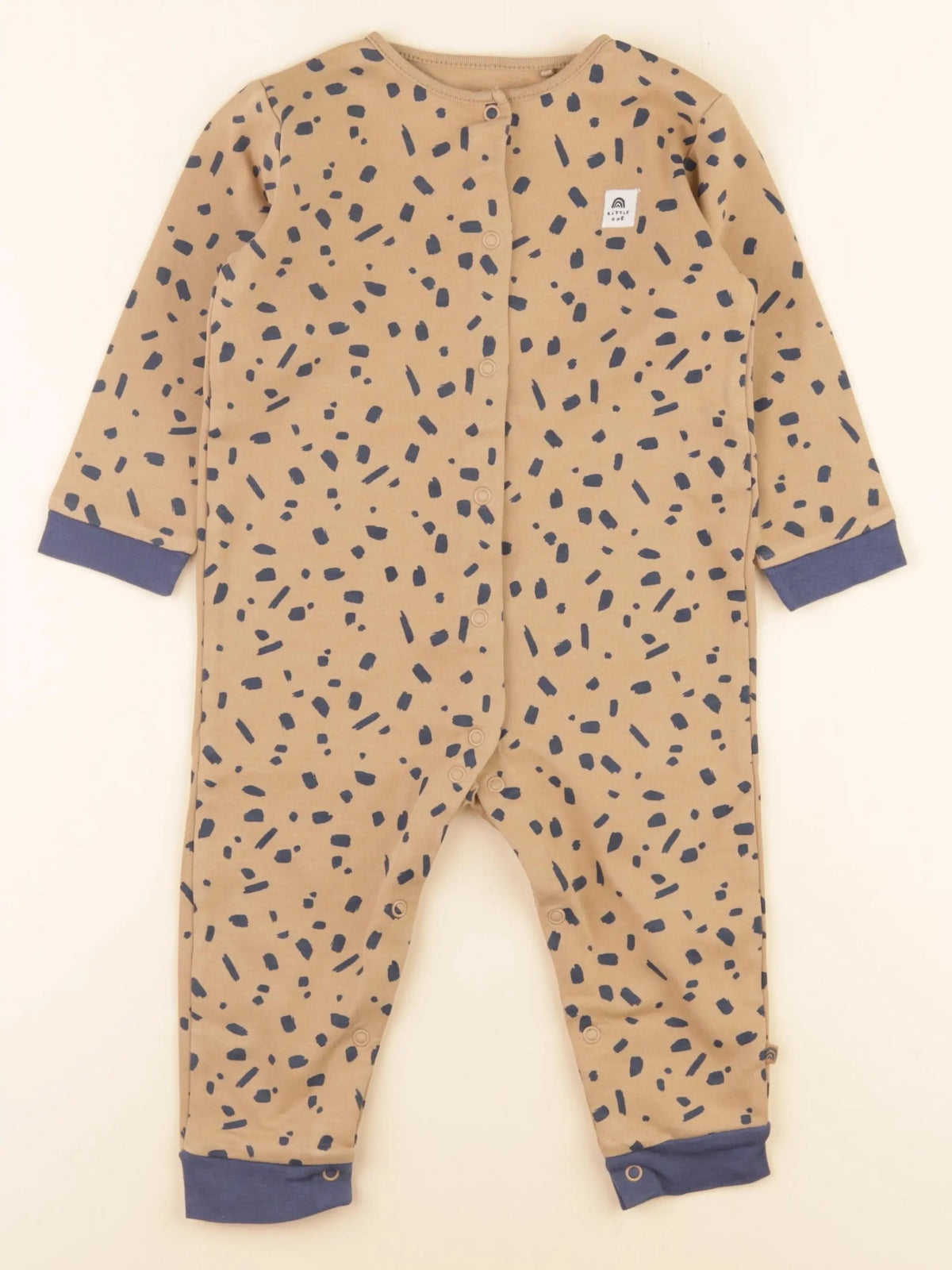 Next - pyjama coton marron, bleu - 18/24 mois