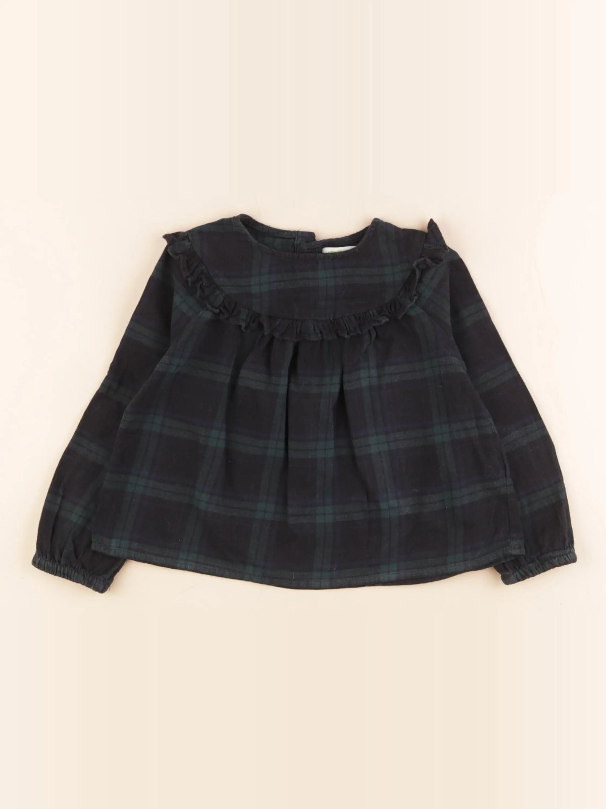 Vertbaudet - blouse vert, bleu - 3 ans
