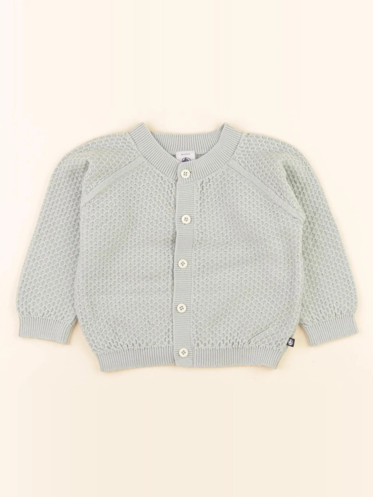 Petit Bateau - gilet vert - 18 mois