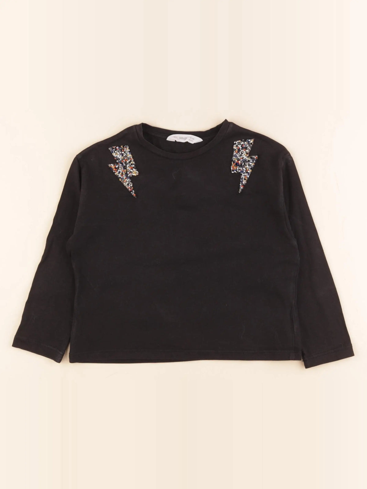 Mango - tee-shirt noir, multicolore - 5 ans