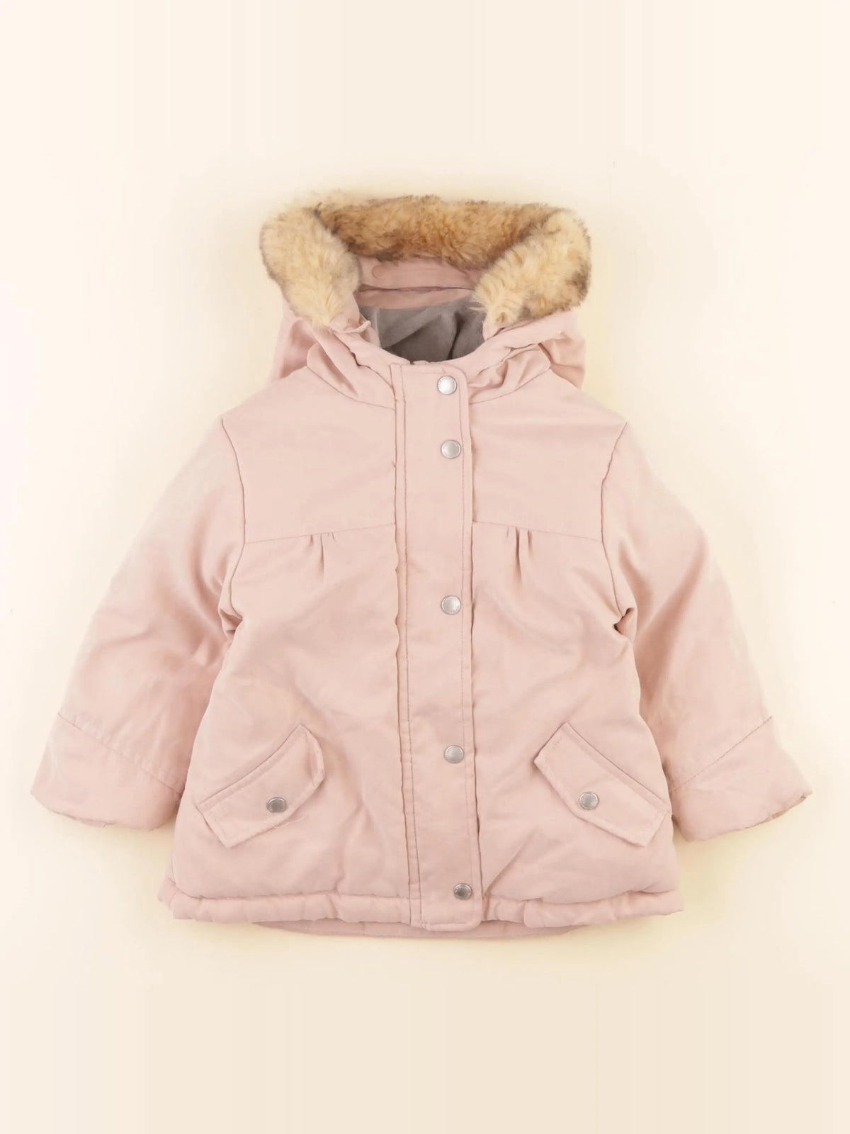 Vertbaudet - manteau rose - 2 ans