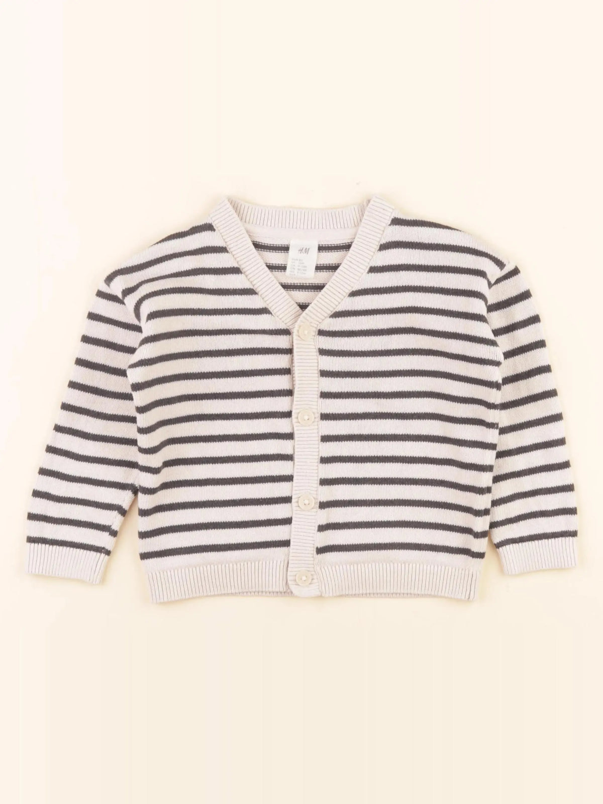 H&M - gilet beige - 9/12 mois