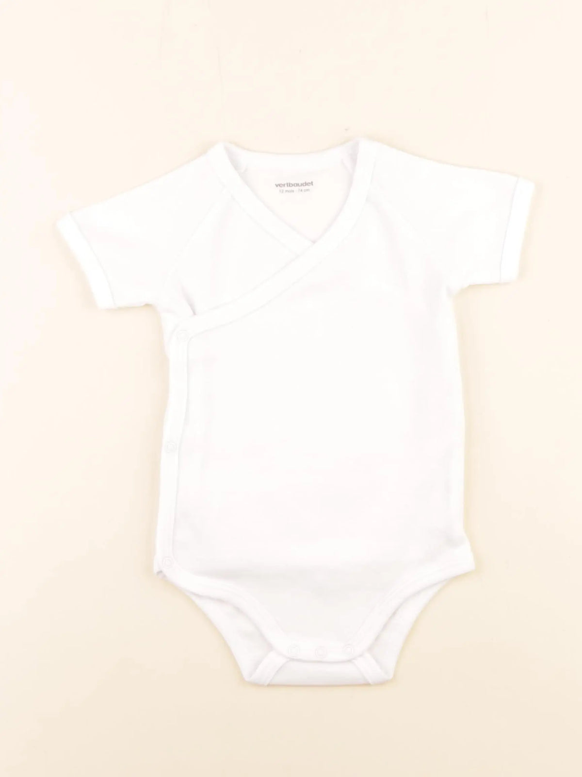 Vertbaudet - body blanc - 12 mois