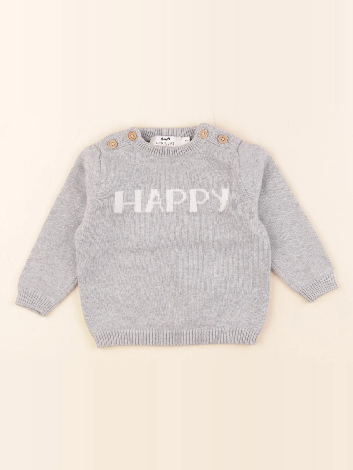 Cyrillus - pull gris - 9 mois