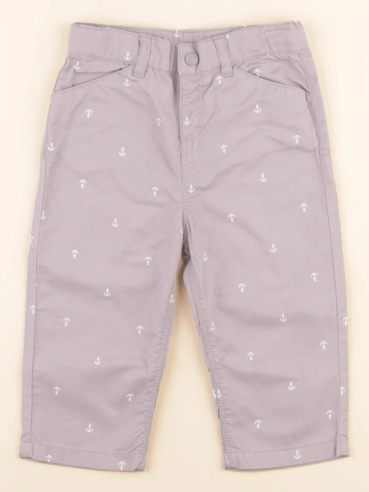 Petit Bateau - pantalon gris - 18 mois