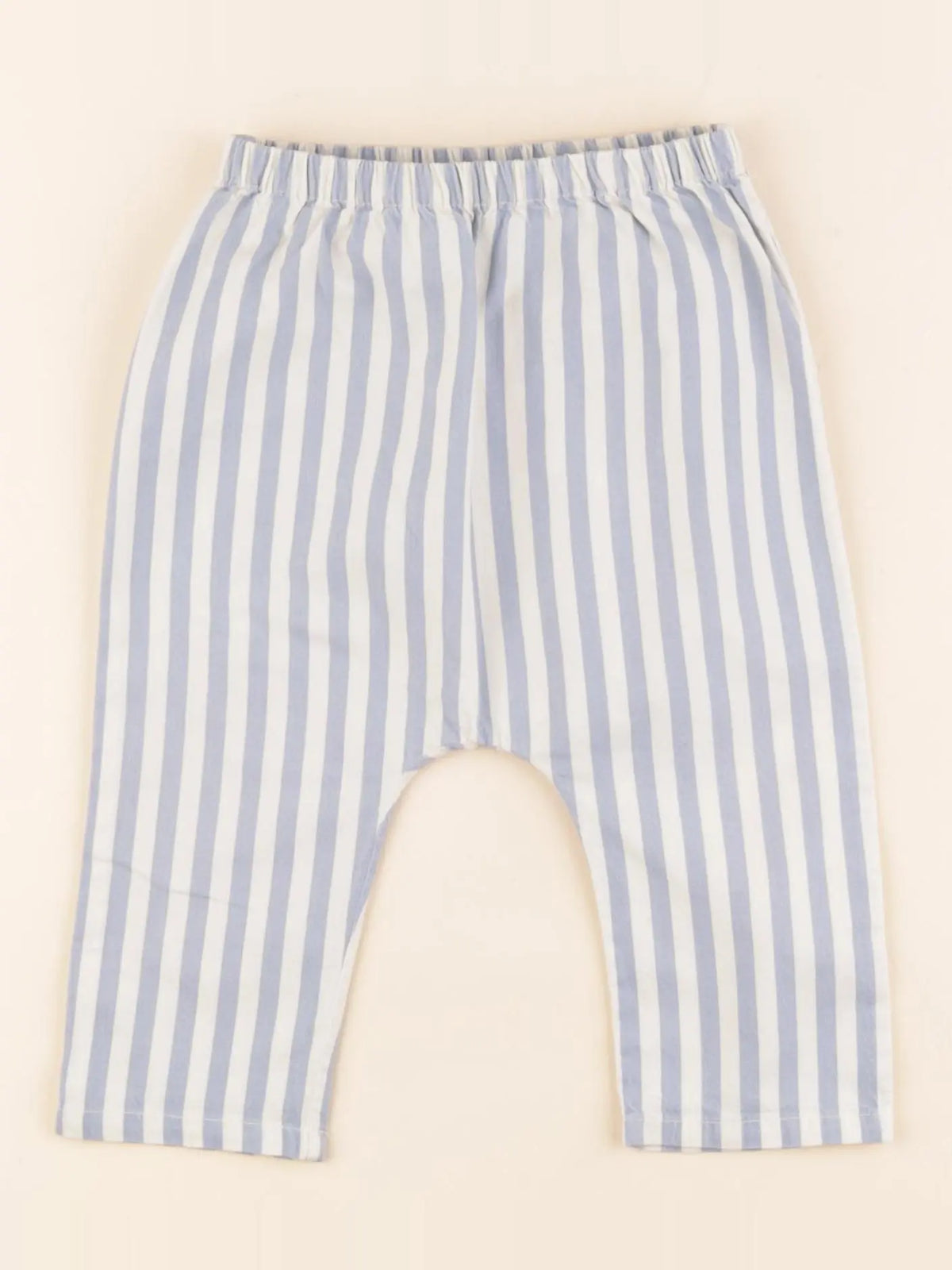 Louis Louise - pantalon blanc, bleu - 12 mois