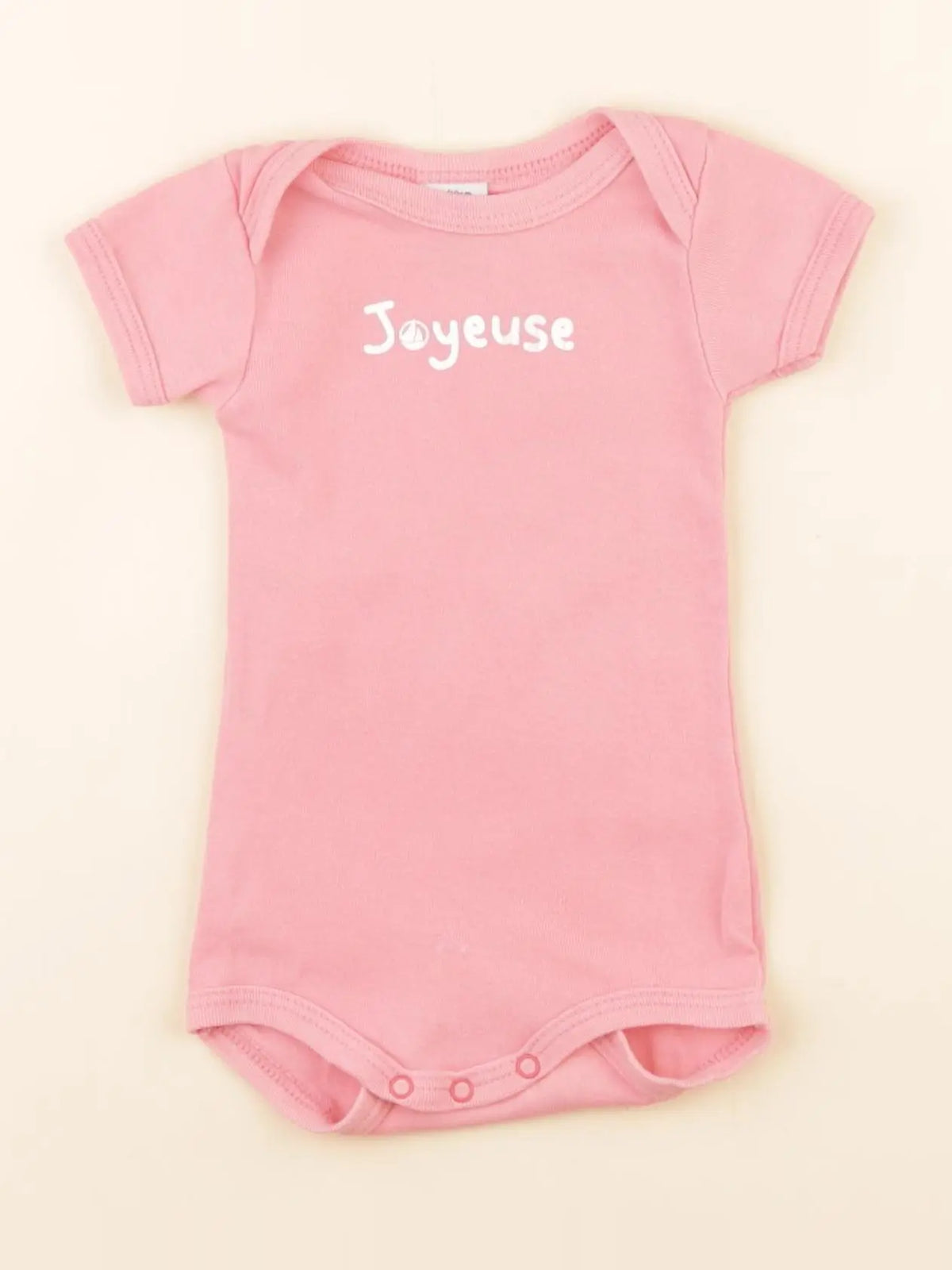 Petit Bateau - body rose - 3 mois