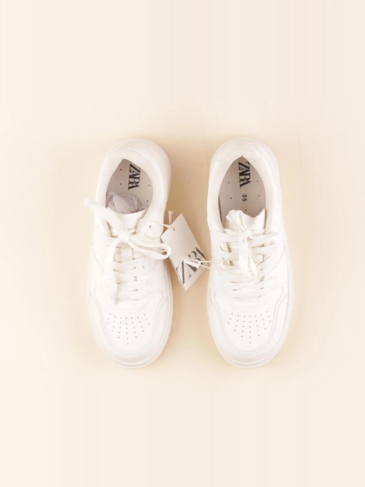 Zara - baskets blanc - pointure 35