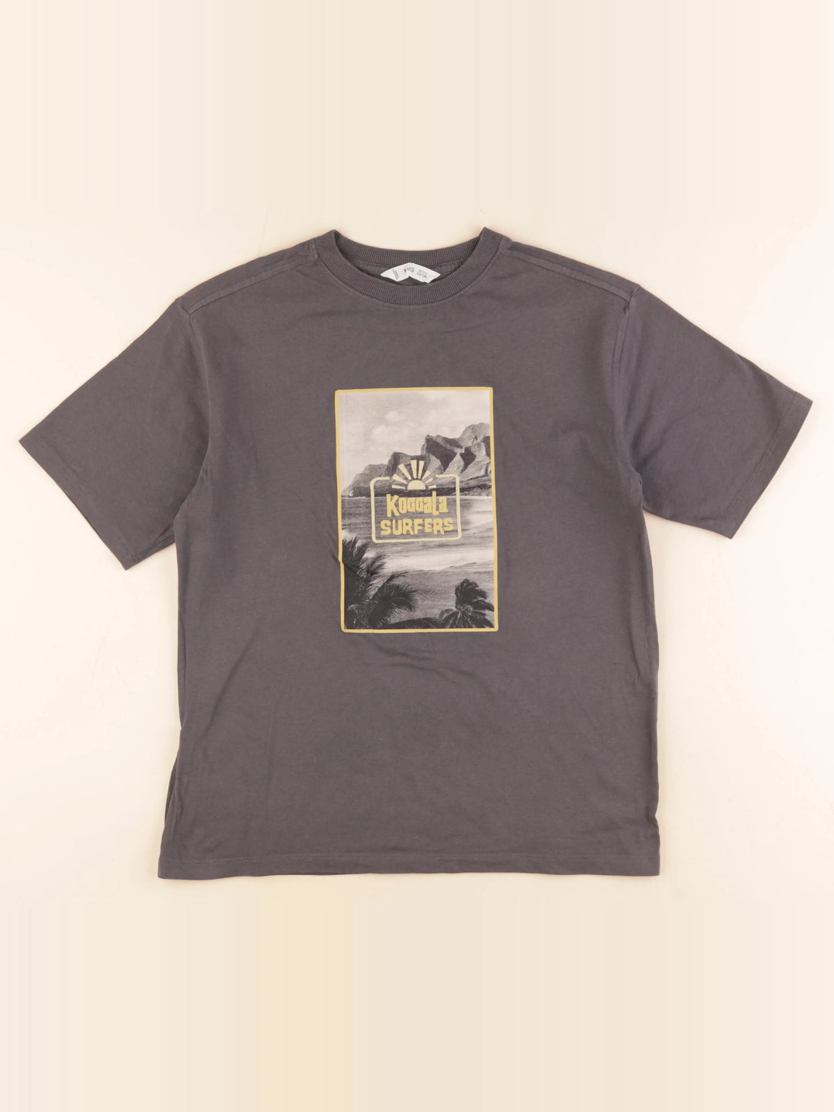 Mango - tee-shirt gris - 11/12 ans