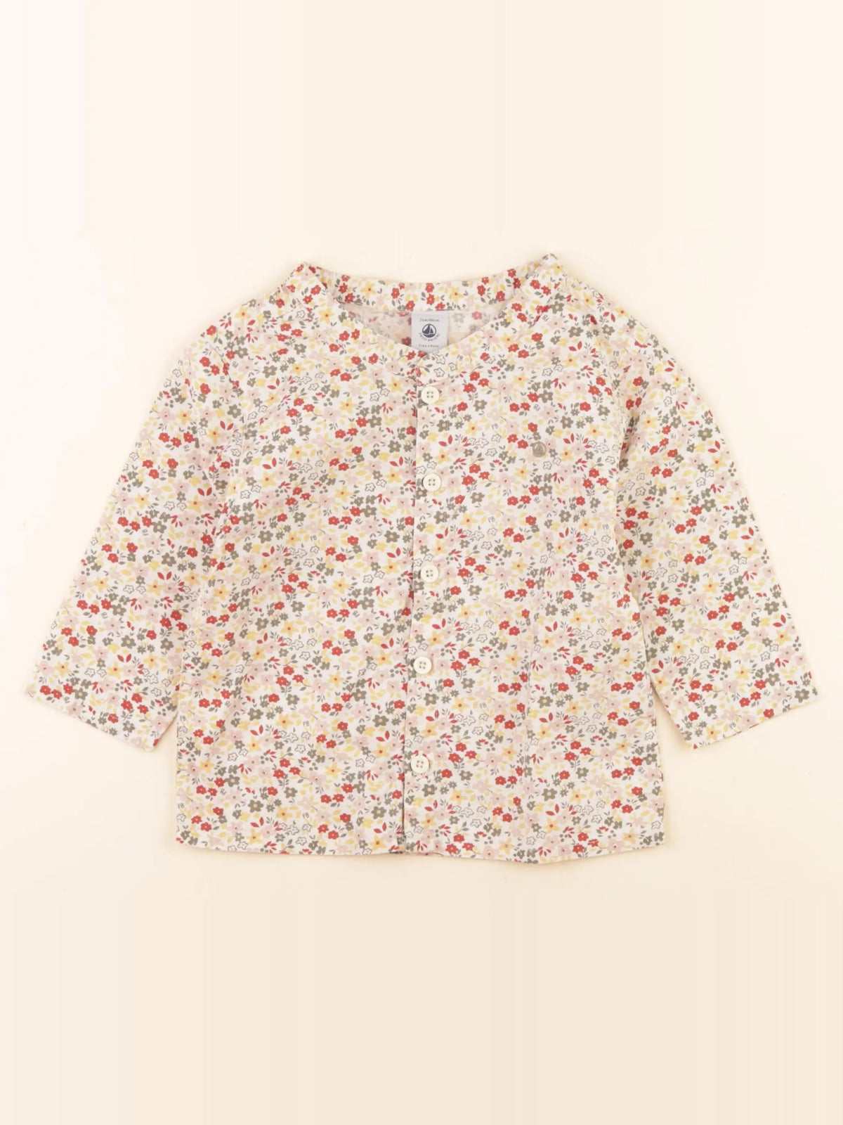 Petit Bateau - blouse multicolore - 24 mois