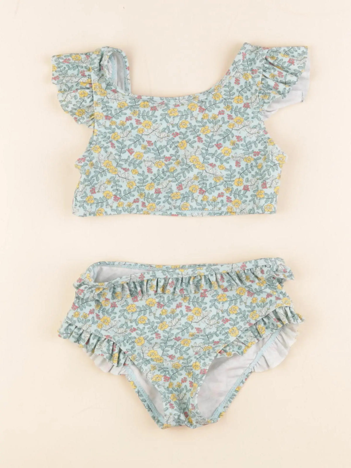 Vertbaudet - maillot de bain vert - 4 ans