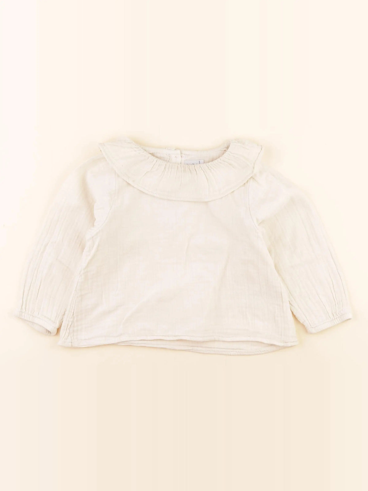 Petit Bateau - blouse beige - 24 mois