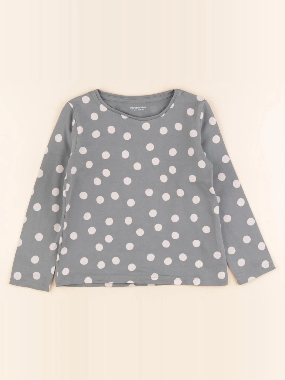 Vertbaudet - tee-shirt bleu - 4 ans