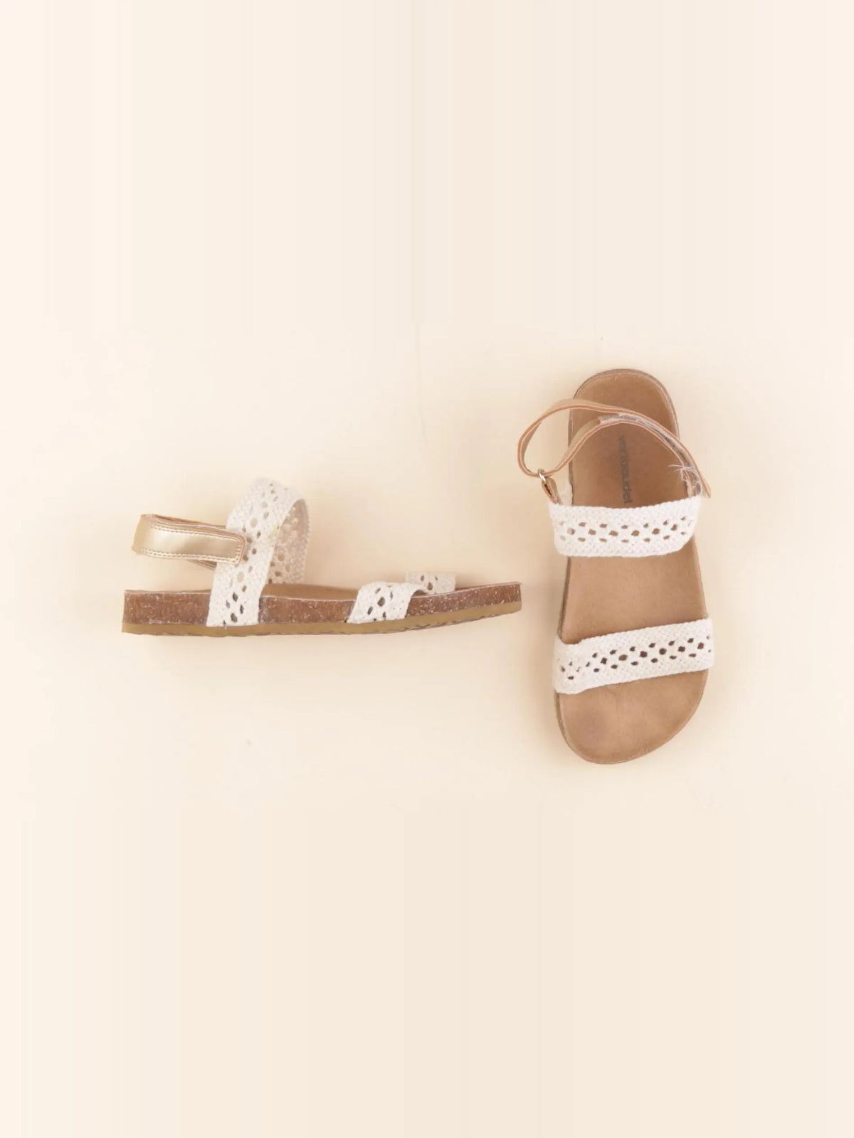 Vertbaudet - sandales beige - pointure 34