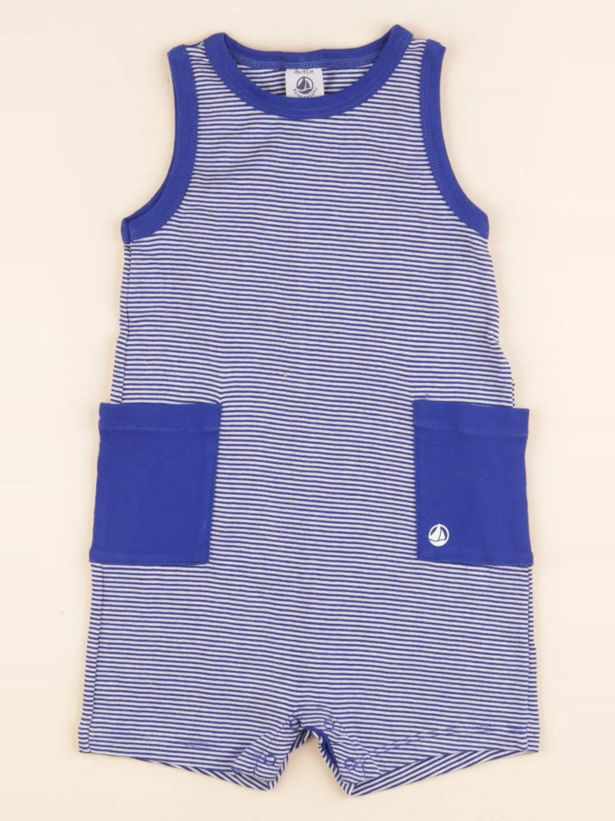 Petit Bateau - combinaison bleu - 18 mois