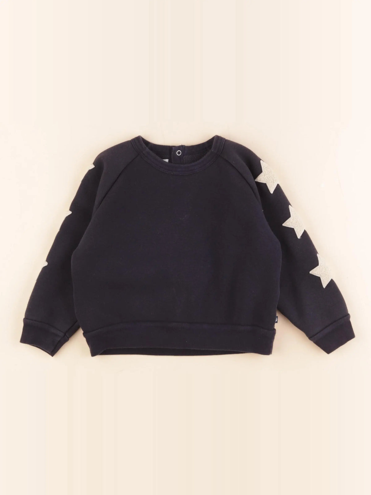 Petit Bateau - sweat bleu - 36 mois