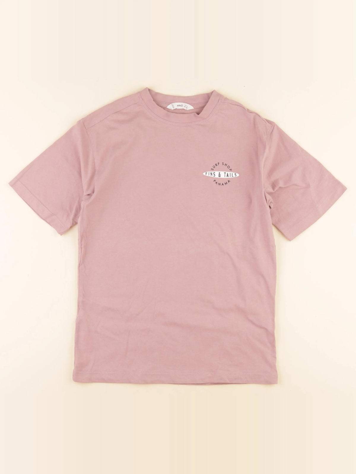 Mango - tee-shirt imprimé au dos rose - 11/12 ans