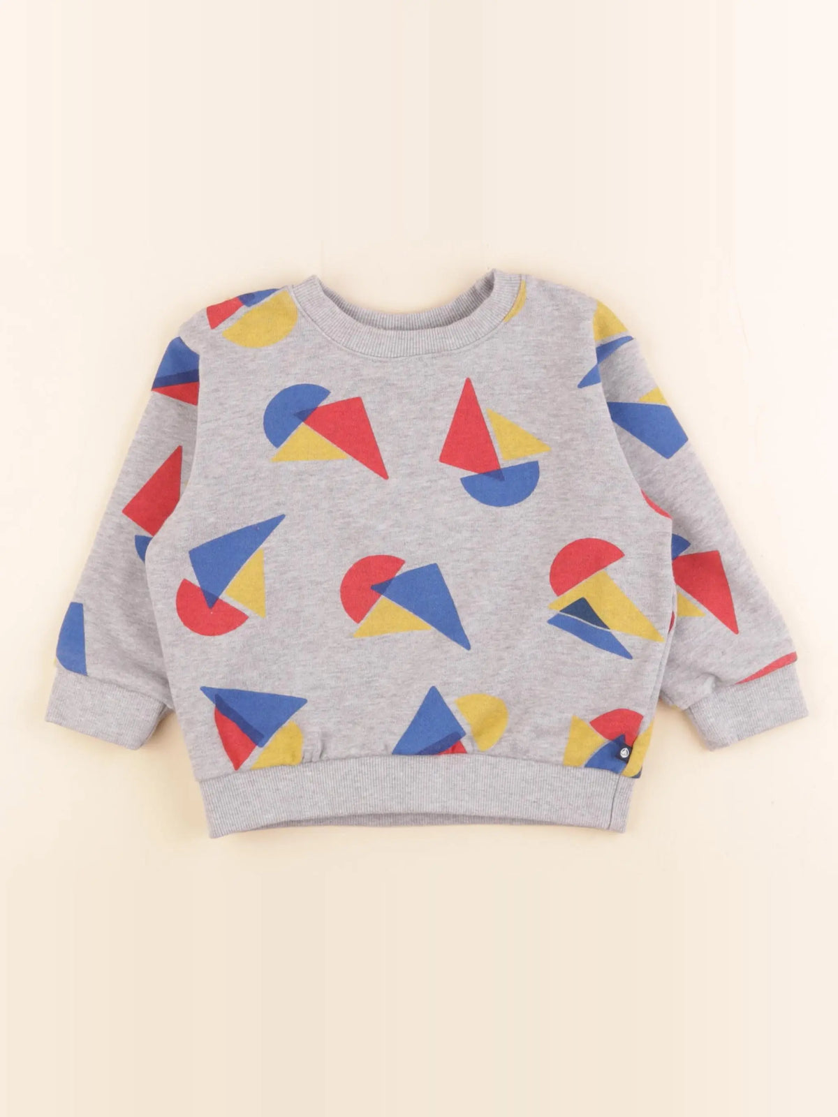 Petit Bateau - sweat gris - 3 ans