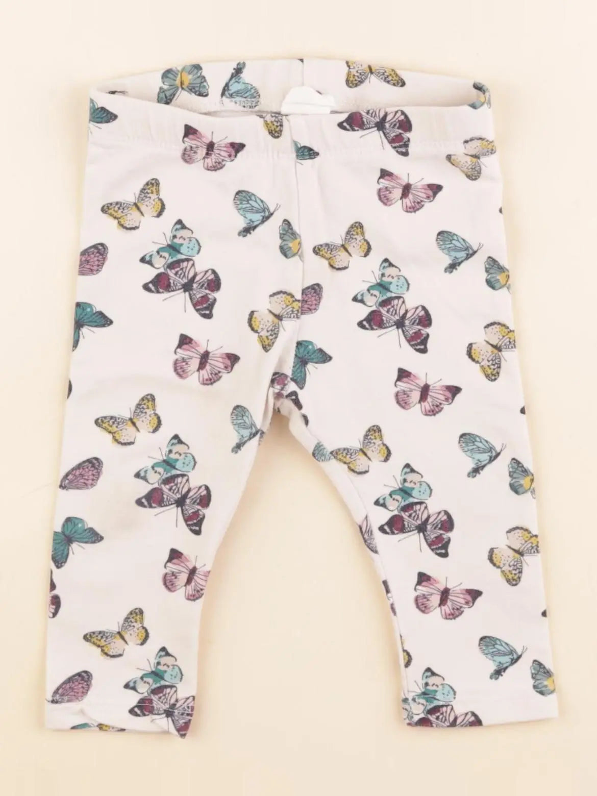 H&M - legging beige - 4/6 mois