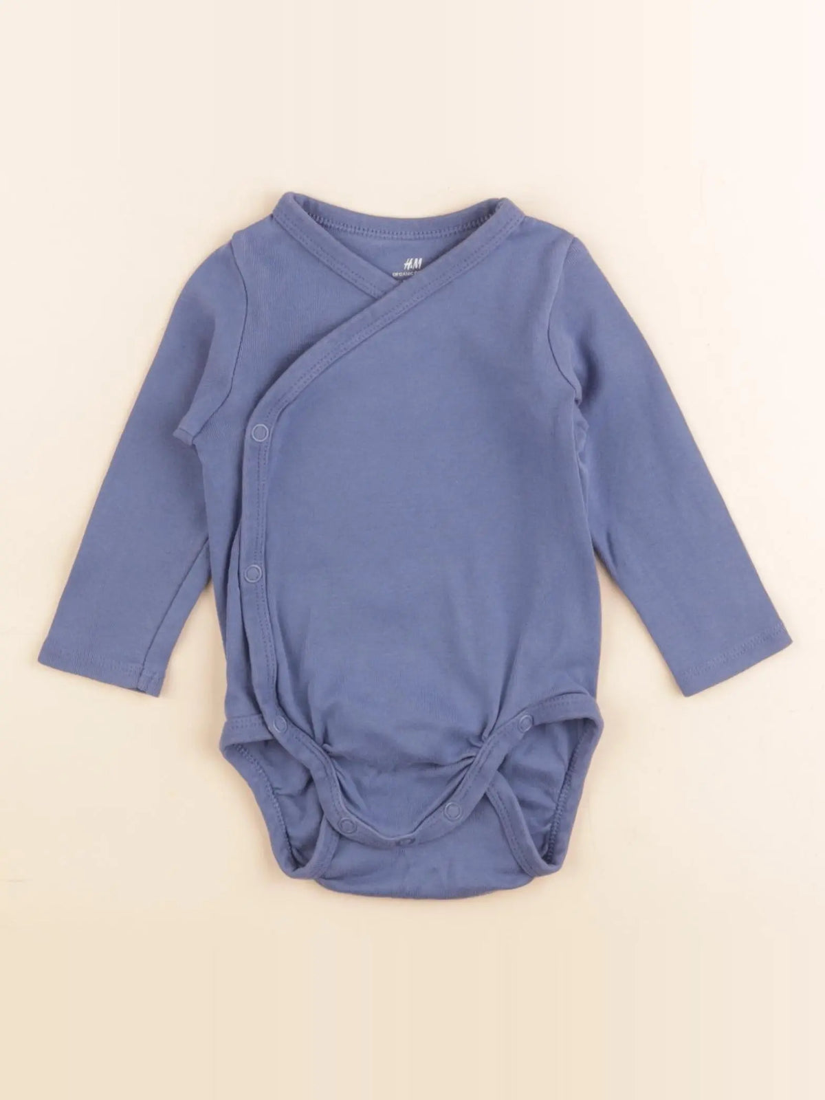 H&M - body bleu - 4/6 mois