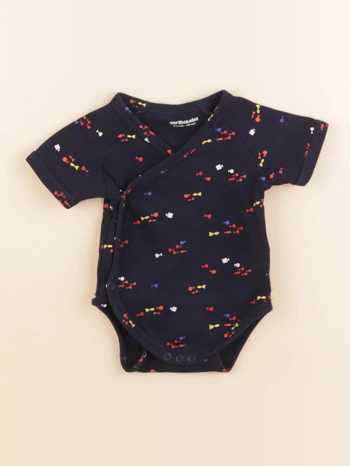 Vertbaudet - body bleu - 3 mois