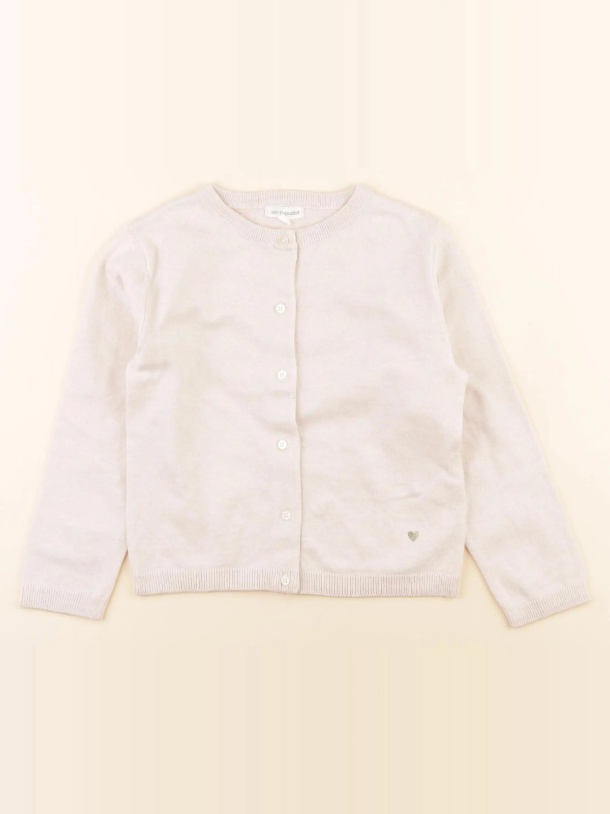 Vertbaudet - gilet beige - 5 ans