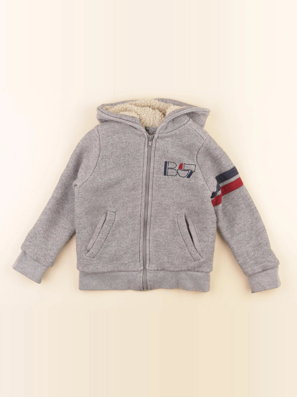 Bonpoint - veste doublé gris - 4 ans