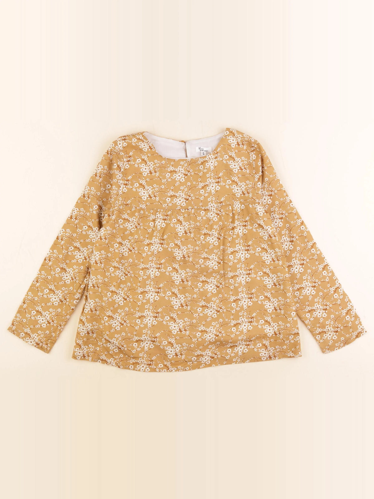Little Cigogne - blouse jaune - 8 ans