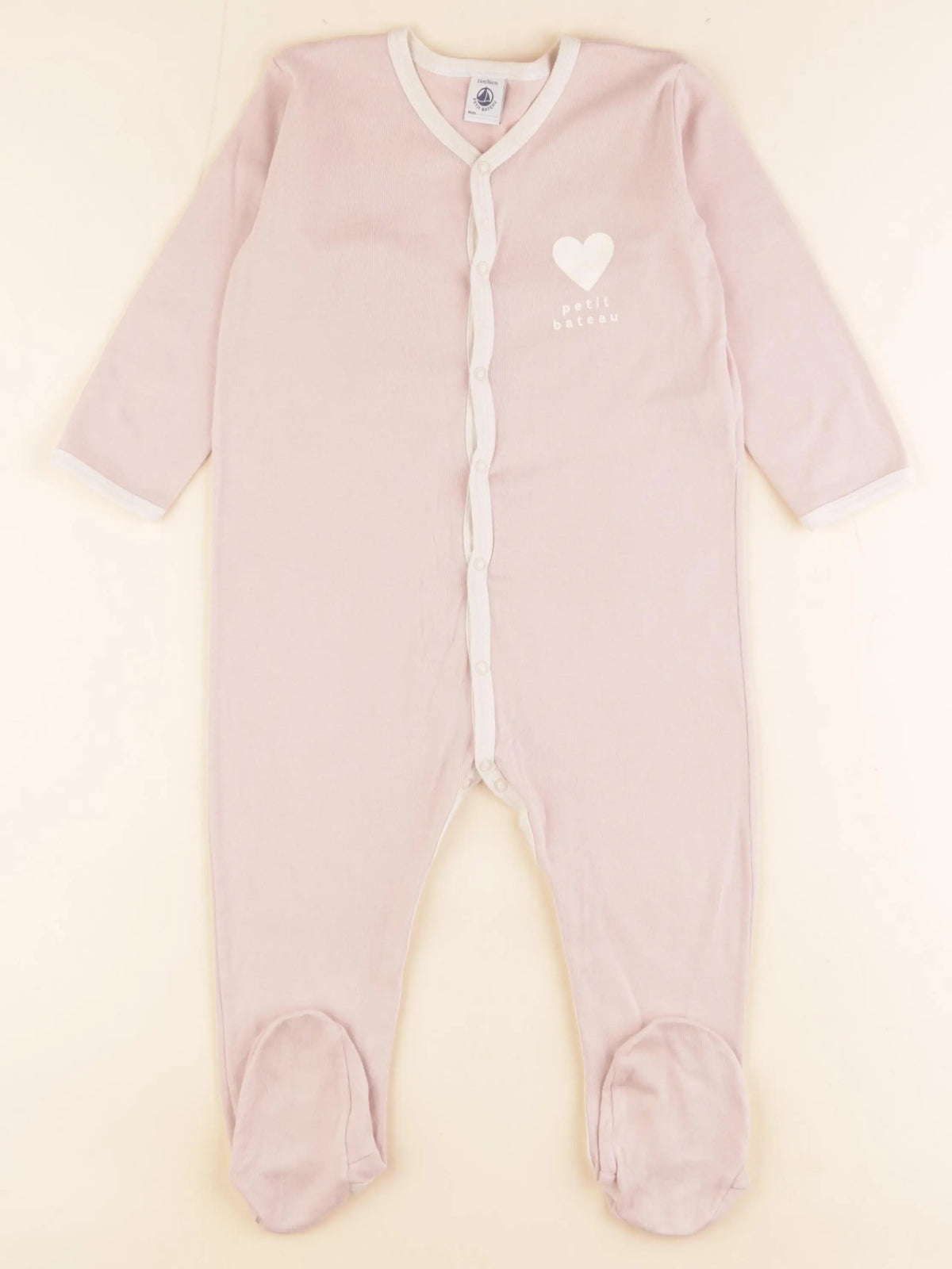 Petit Bateau - pyjama coton rose - 24 mois