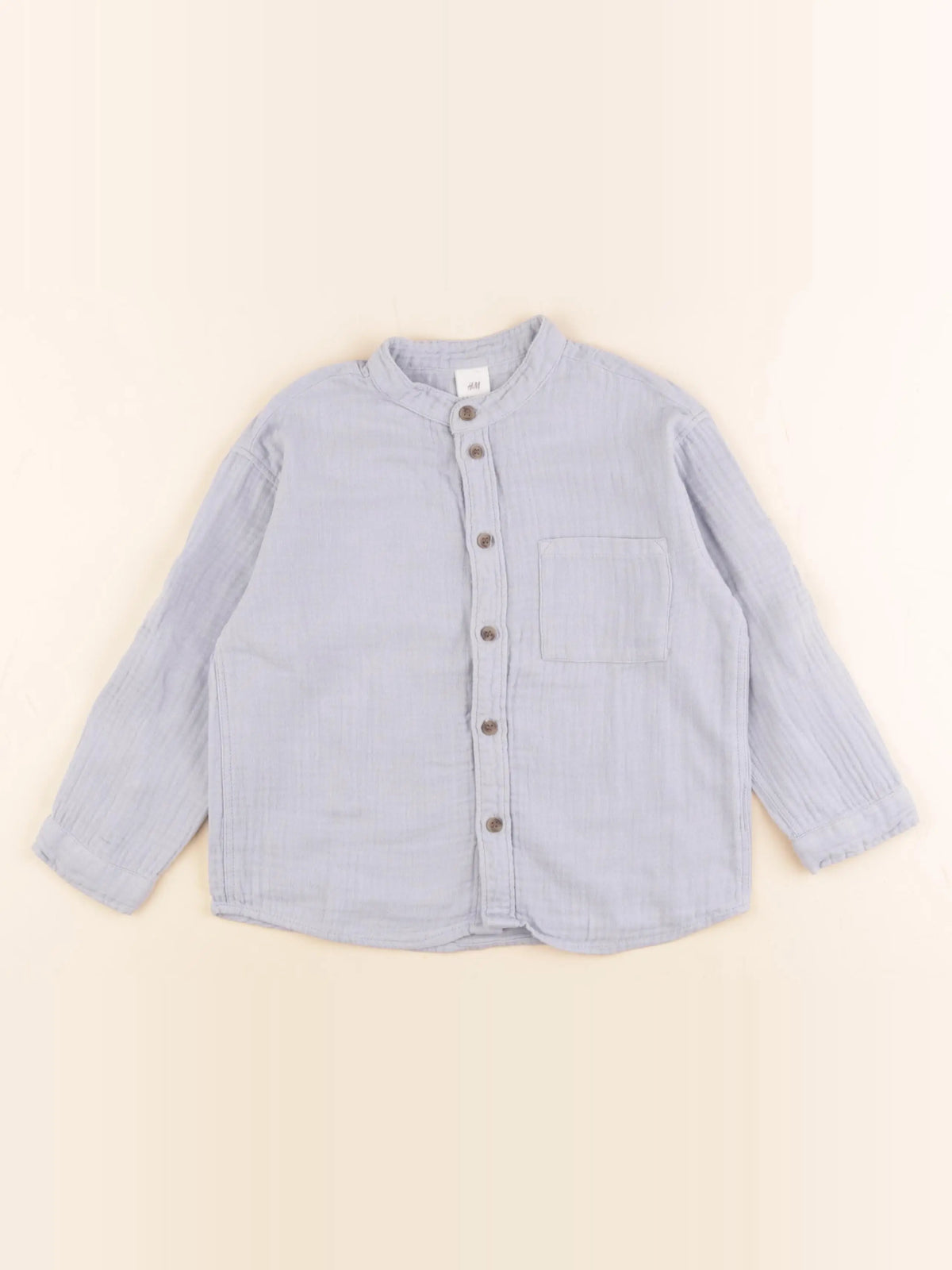 H&M - chemise bleu - 2/3 ans