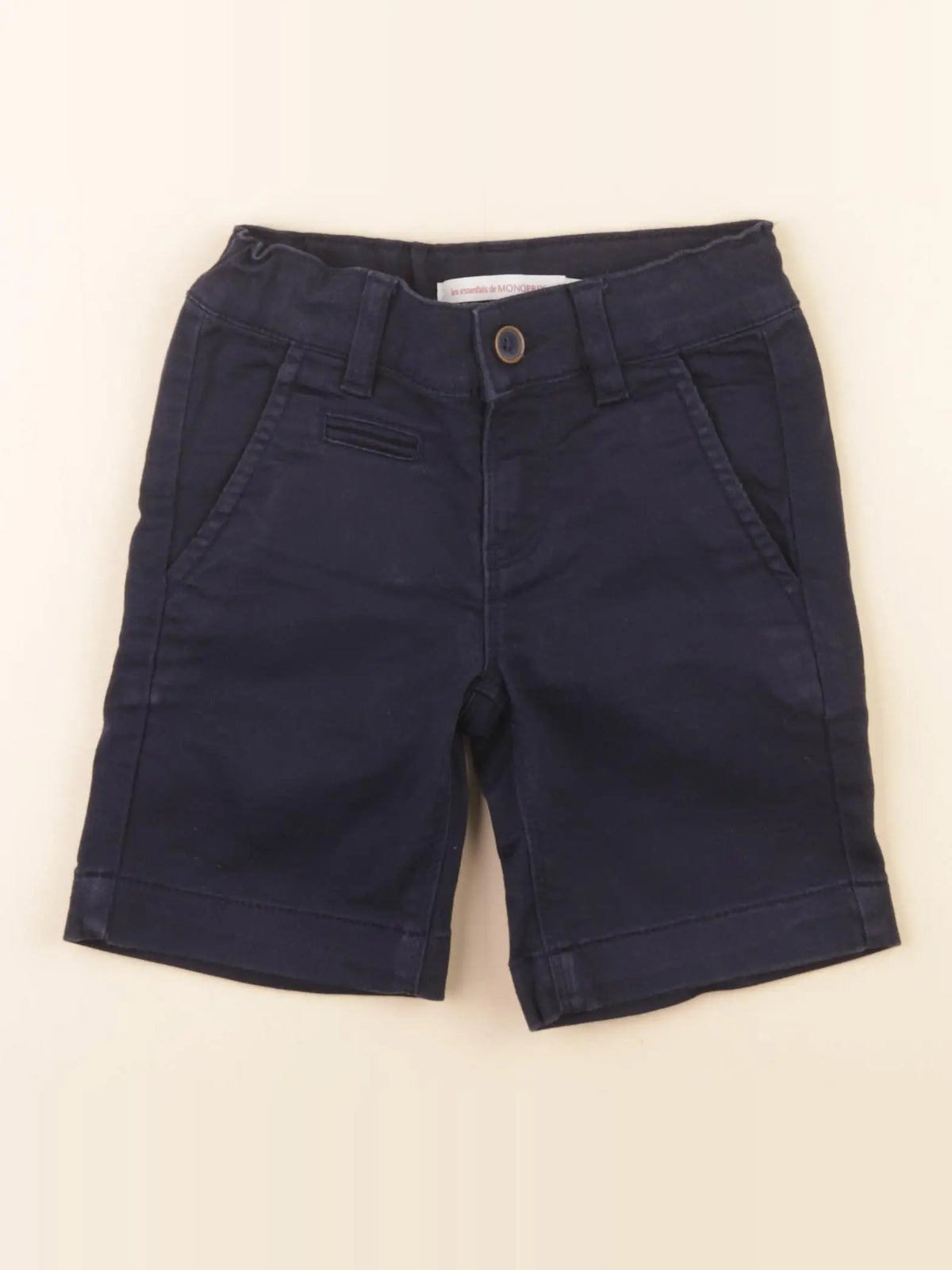 Monoprix - short bleu - 4 ans