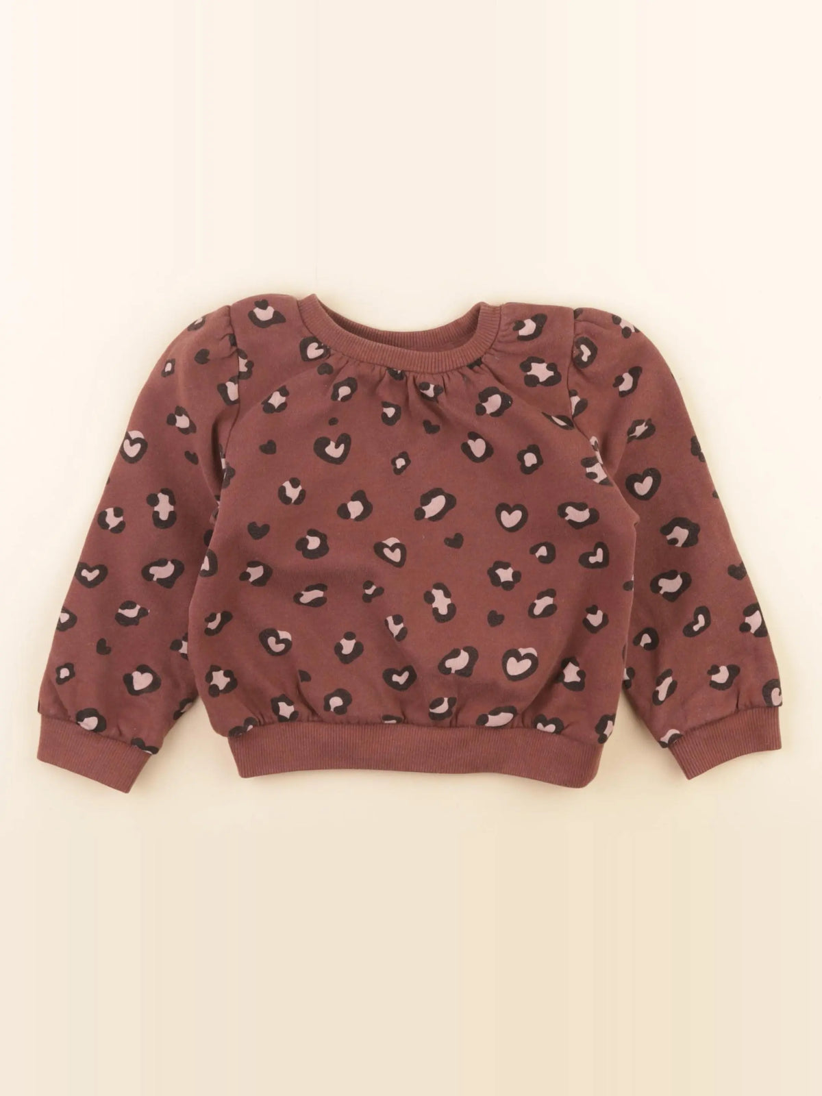 Vertbaudet - sweat marron - 2 ans
