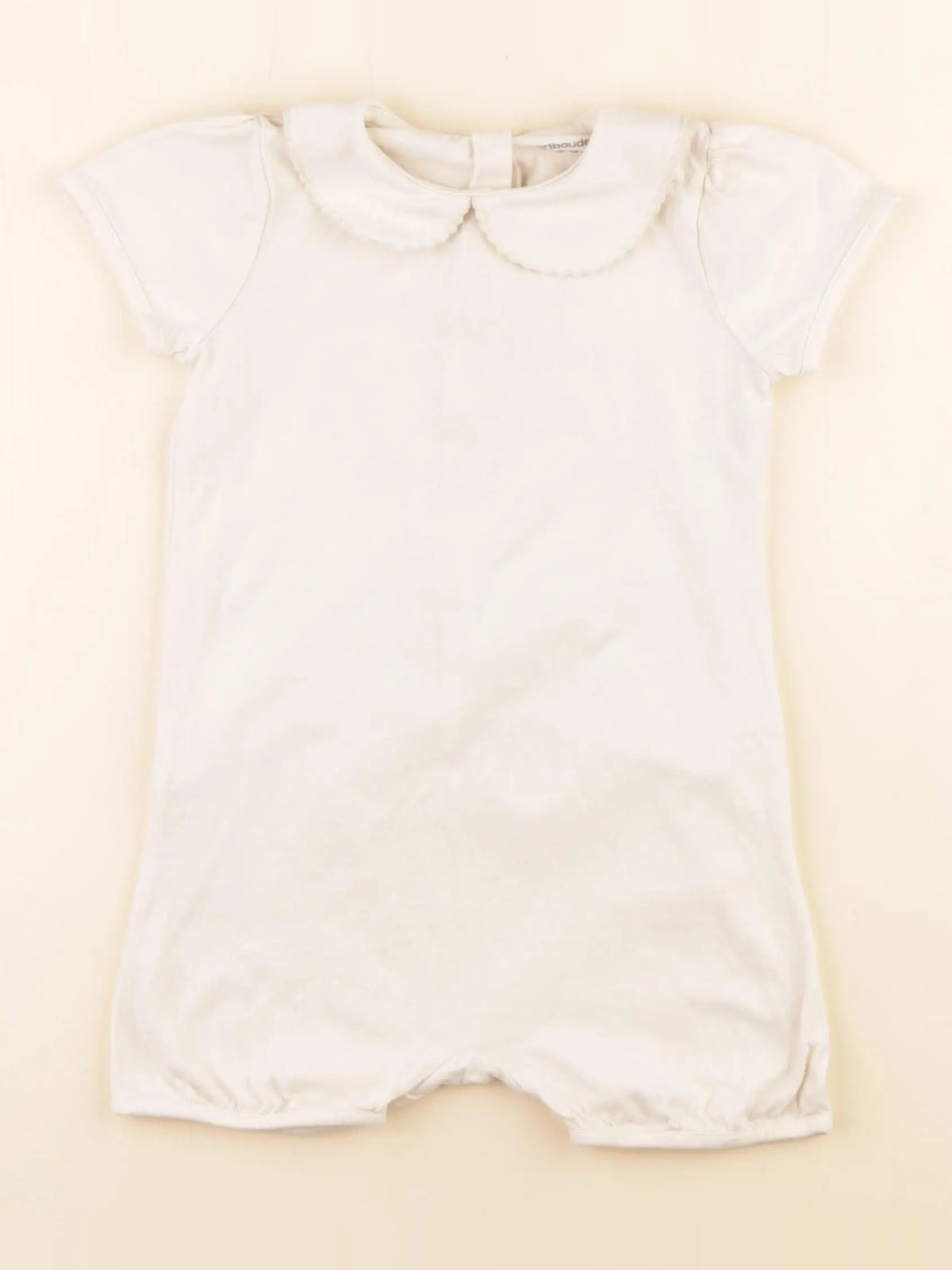 Vertbaudet - pyjama coton blanc - 24 mois