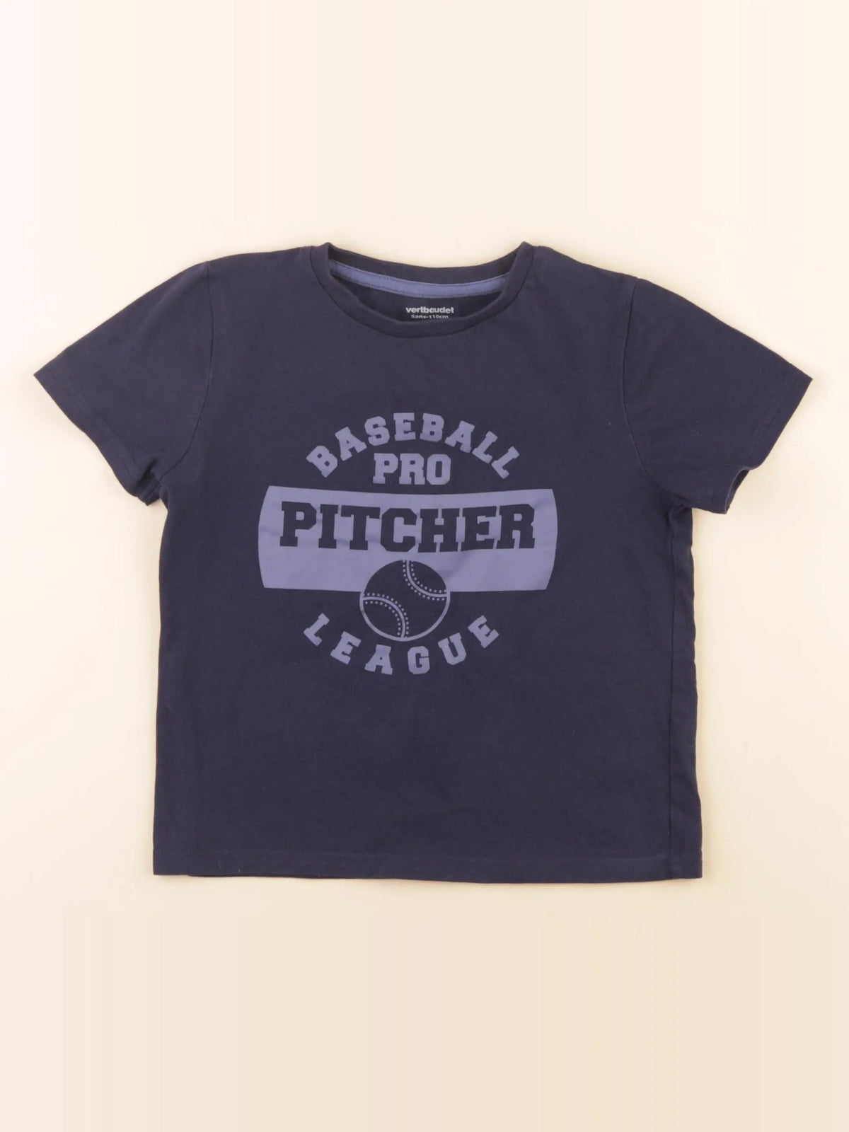 Vertbaudet - tee-shirt bleu - 5 ans