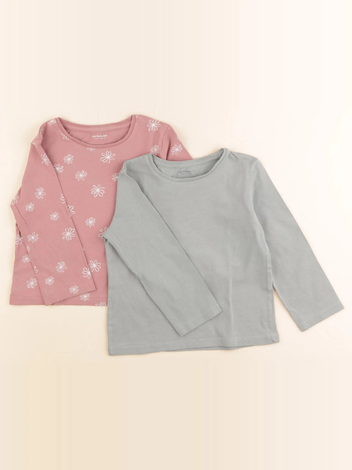 Vertbaudet - lot de 2 tee-shirts multicolore - 4 ans