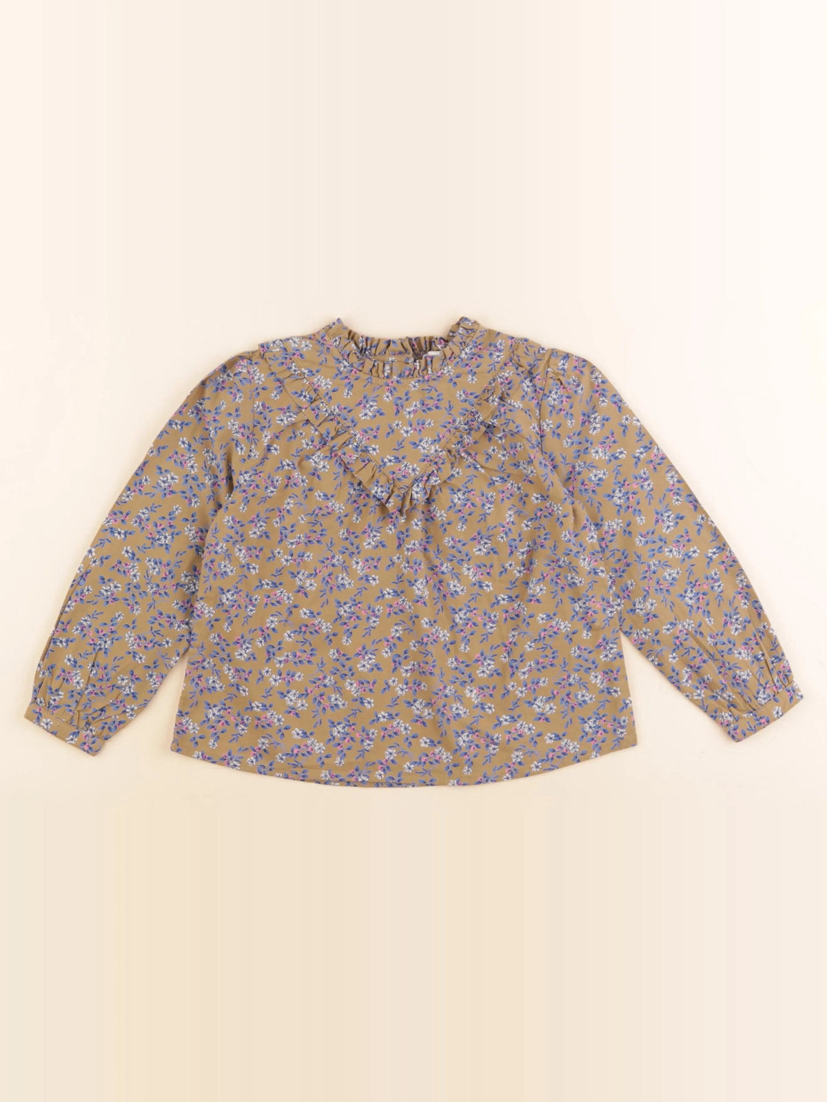 Vertbaudet - blouse marron - 4 ans