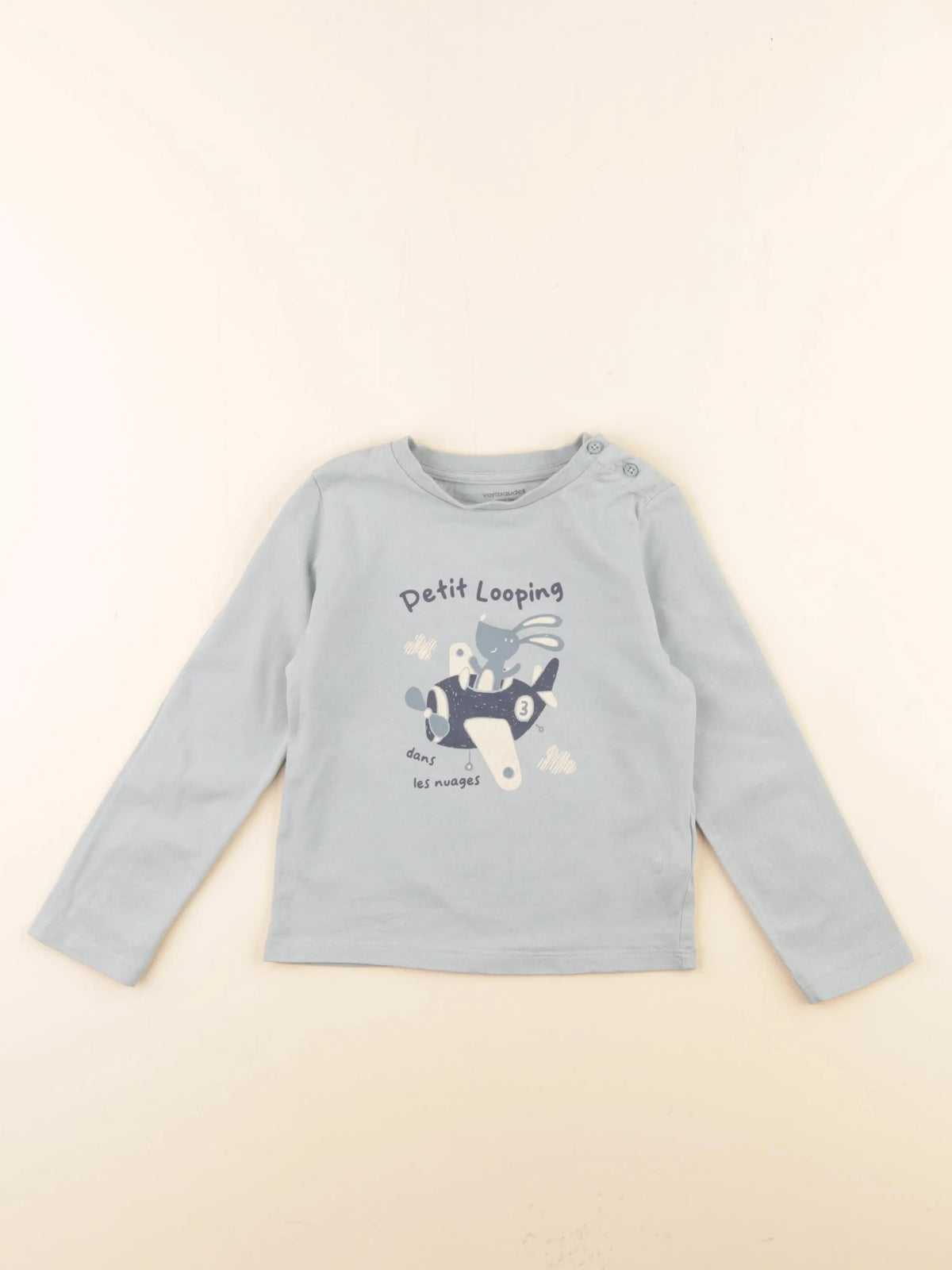 Vertbaudet - tee-shirt vert - 36 mois
