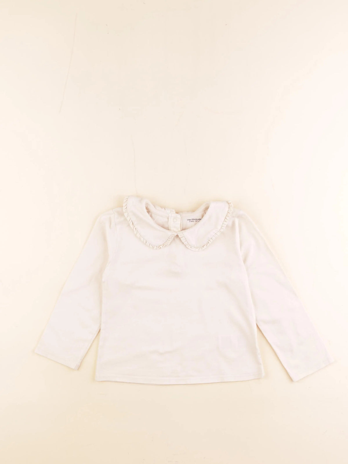 Vertbaudet - tee-shirt beige - 3 ans