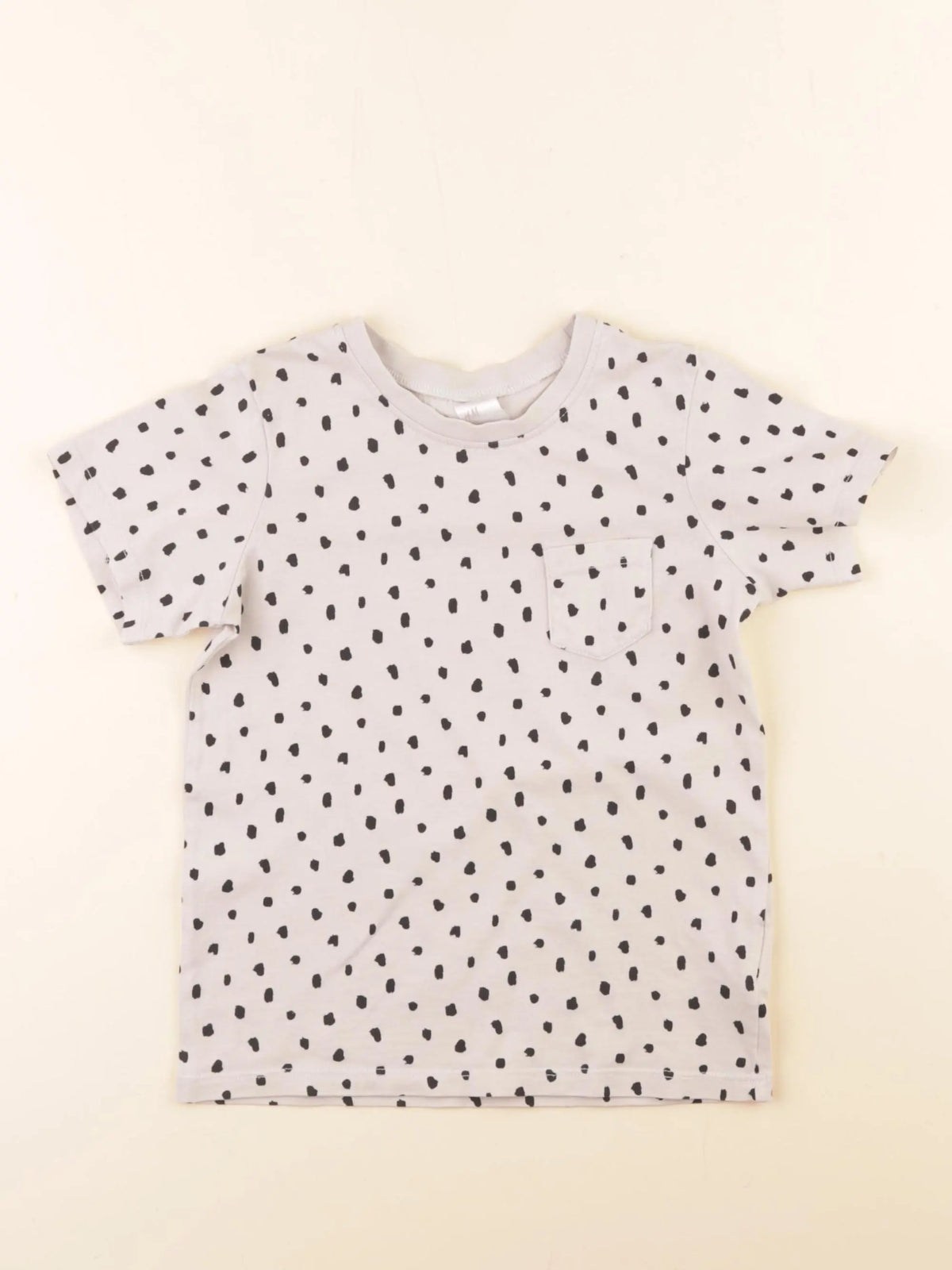 H&M - tee-shirt beige - 3/4 ans