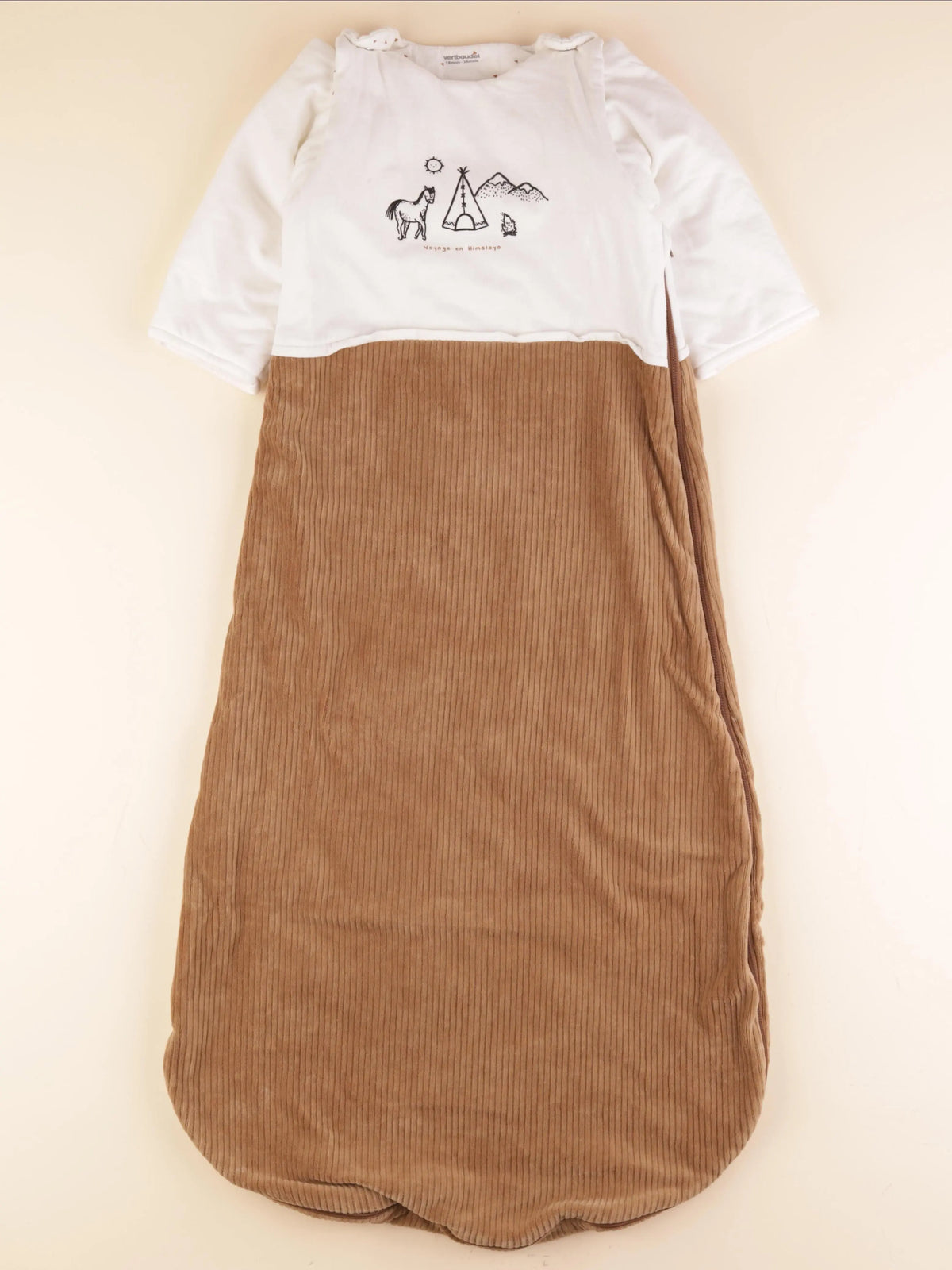 Vertbaudet - gigoteuse TOG 3 blanc, marron - 18/36 mois