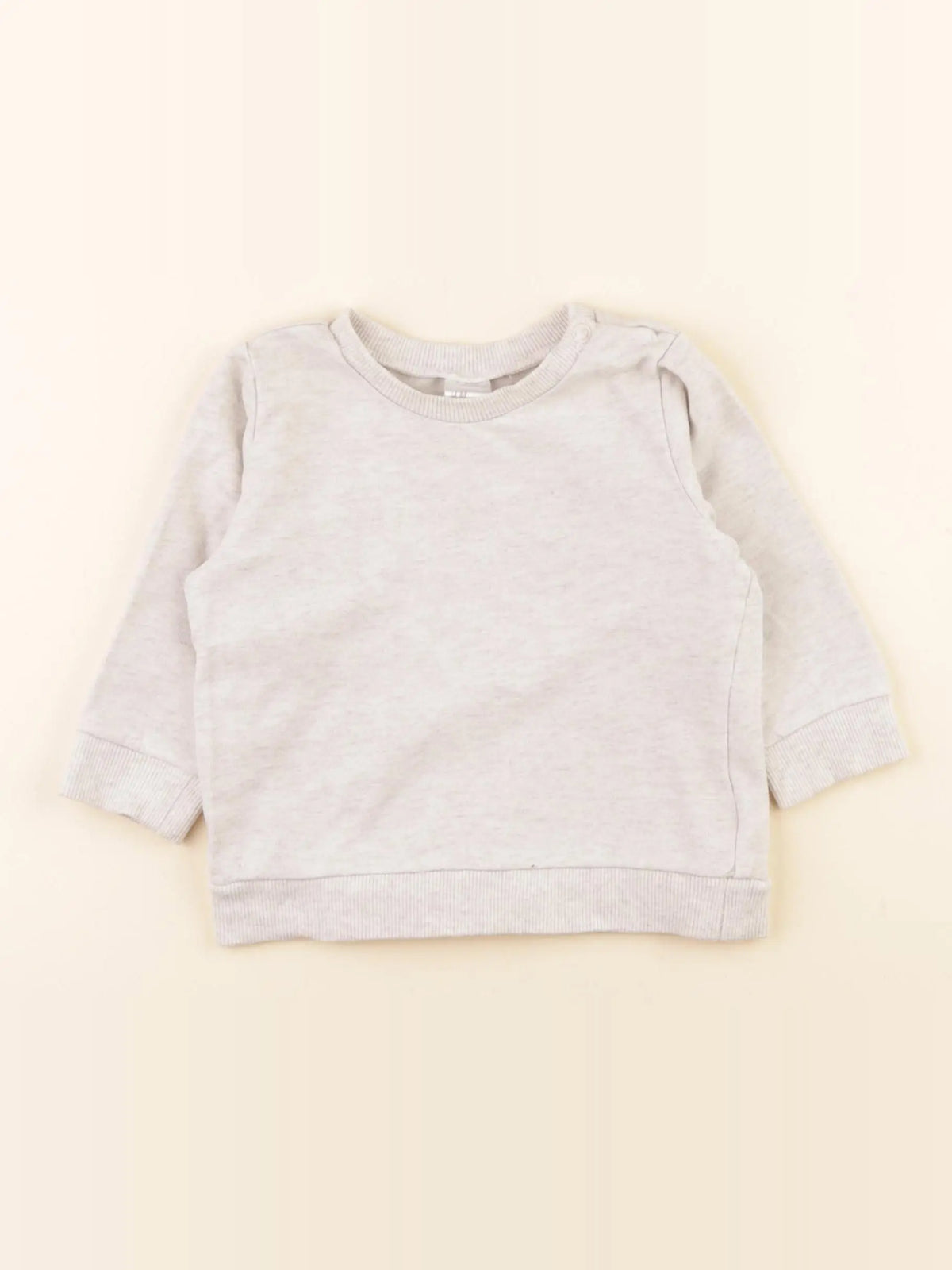 H&M - sweat gris - 4/6 mois