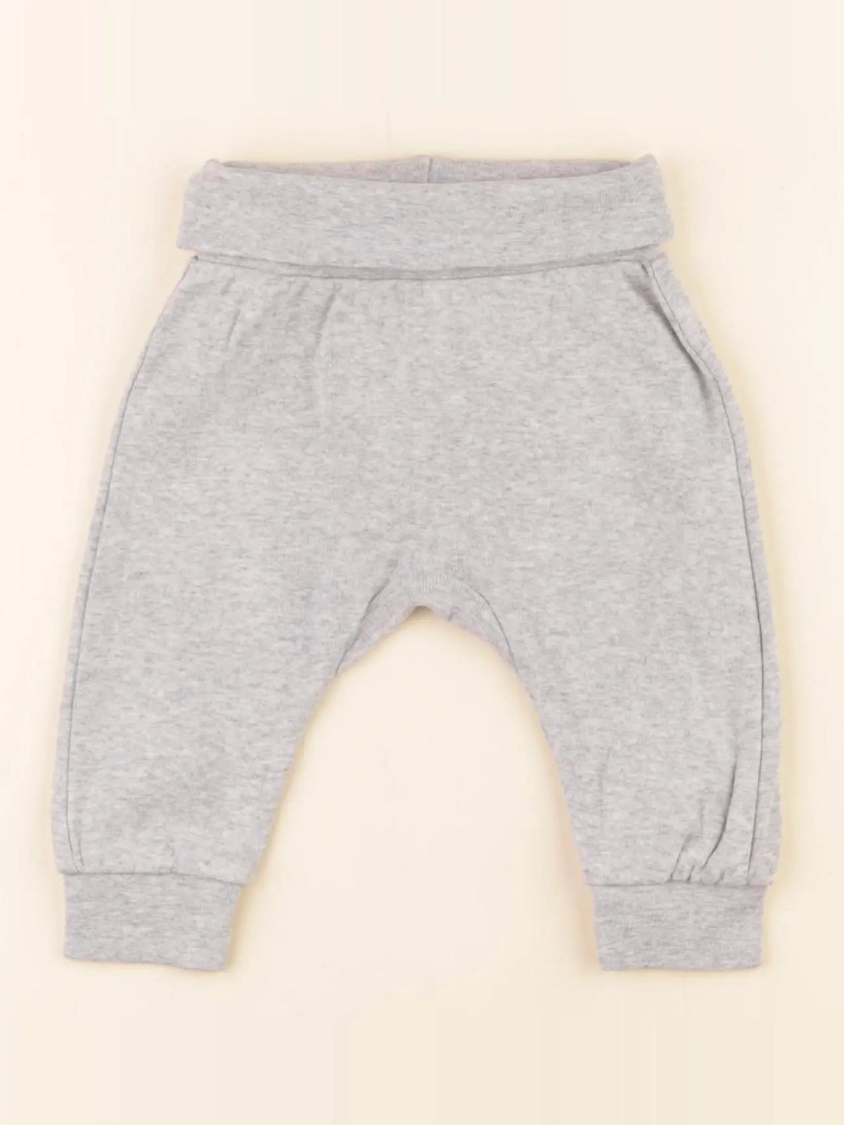 H&M - sarouel gris - 2/4 mois