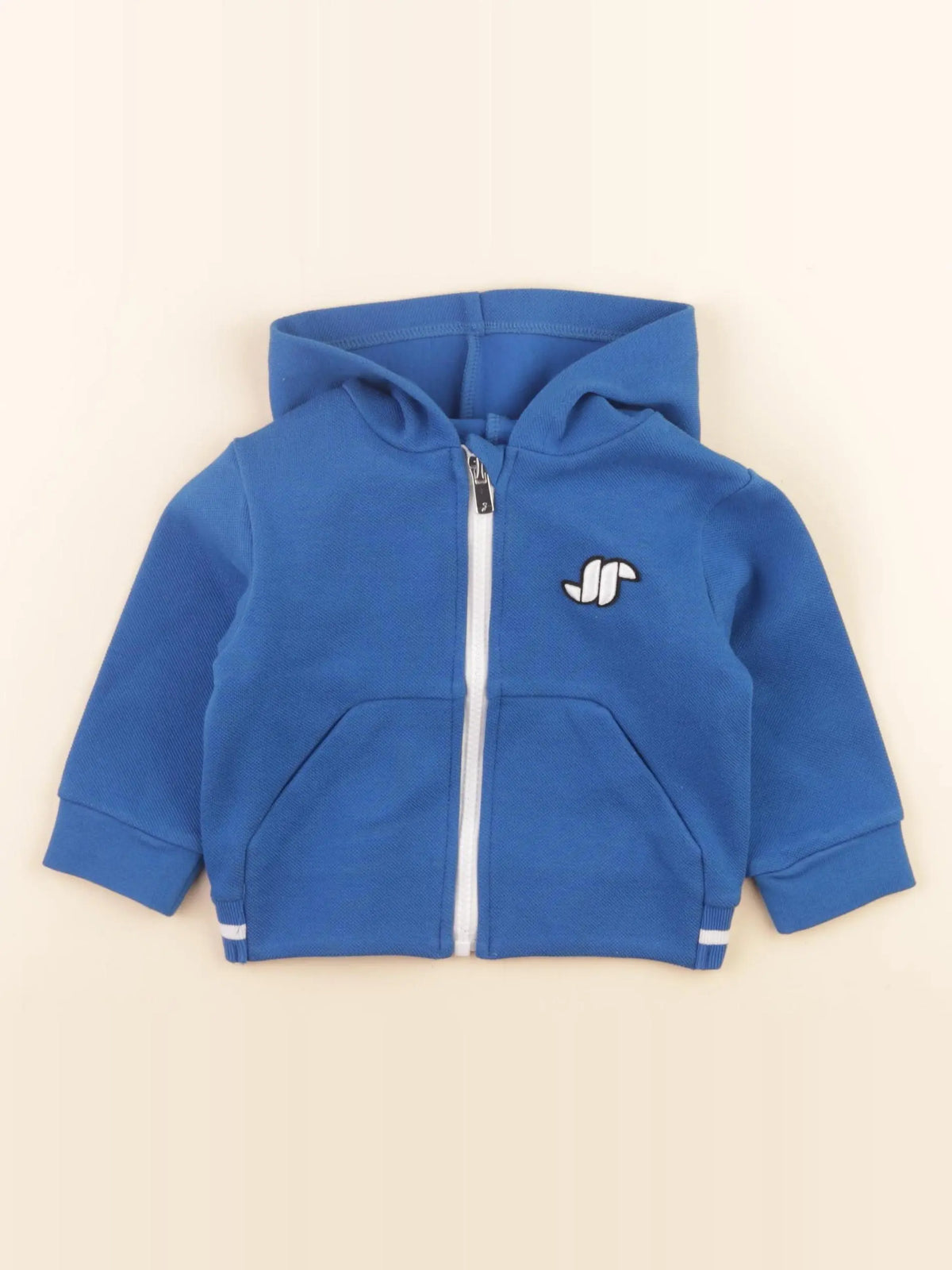 Jacadi - sweat bleu - 12 mois