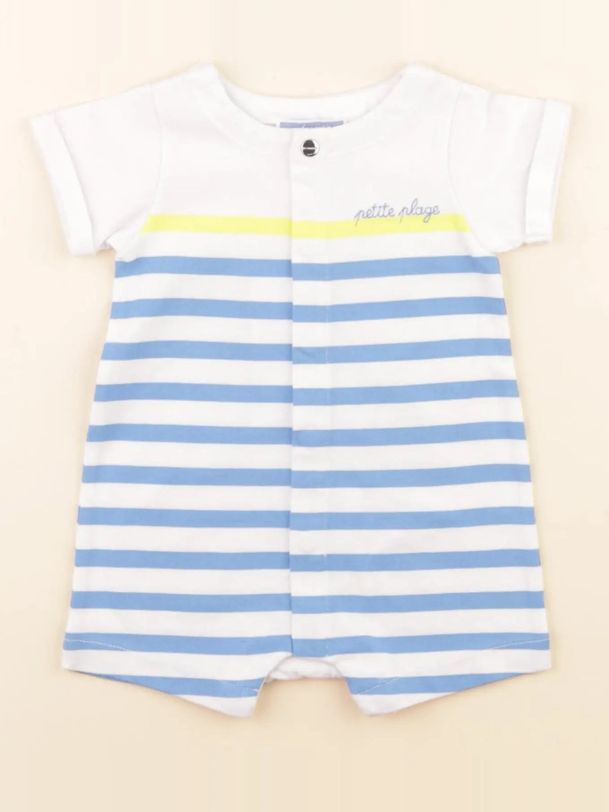 Jacadi - combinaison blanc, bleu - 3 mois