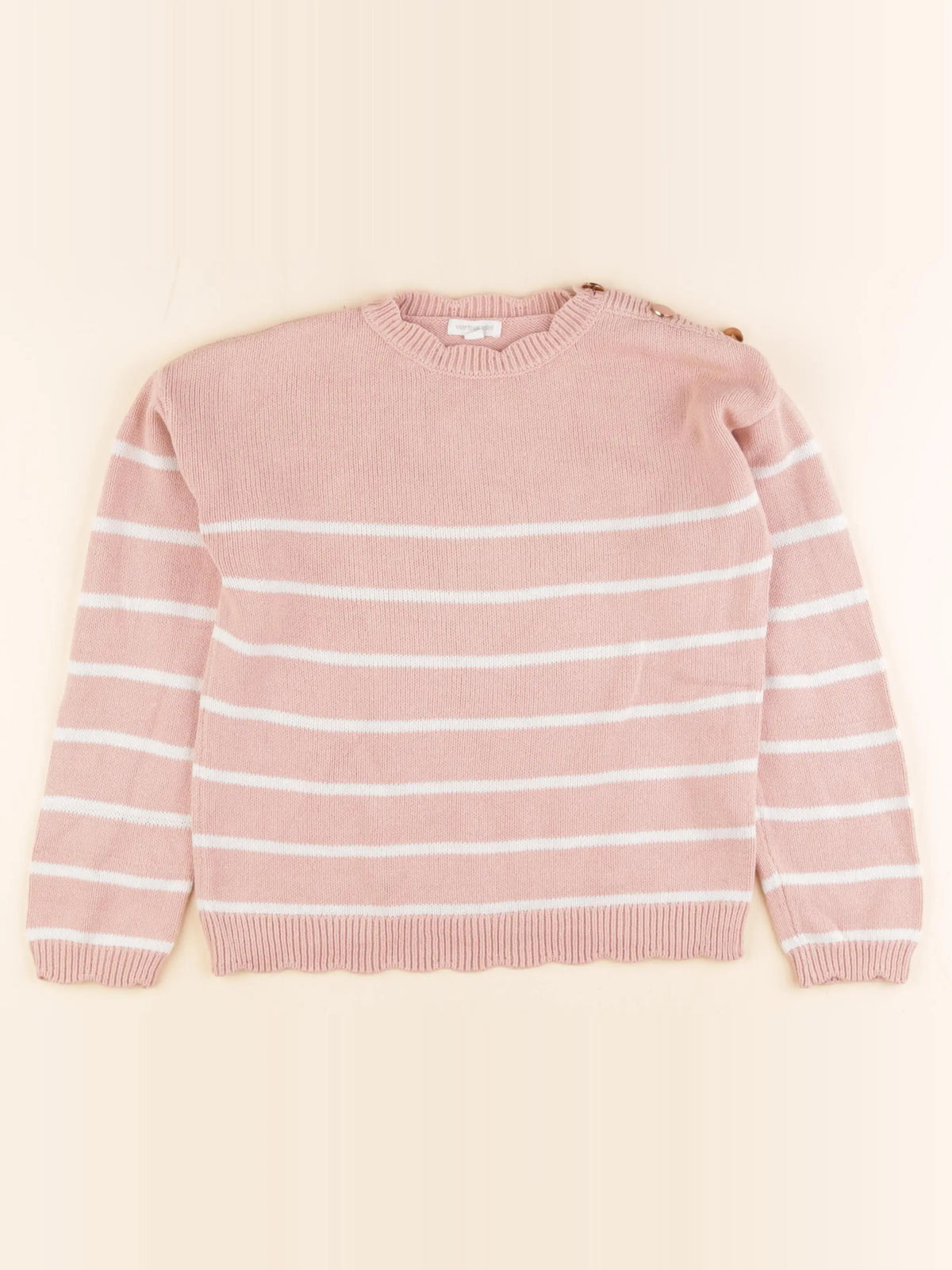Vertbaudet - pull rose - 8 ans