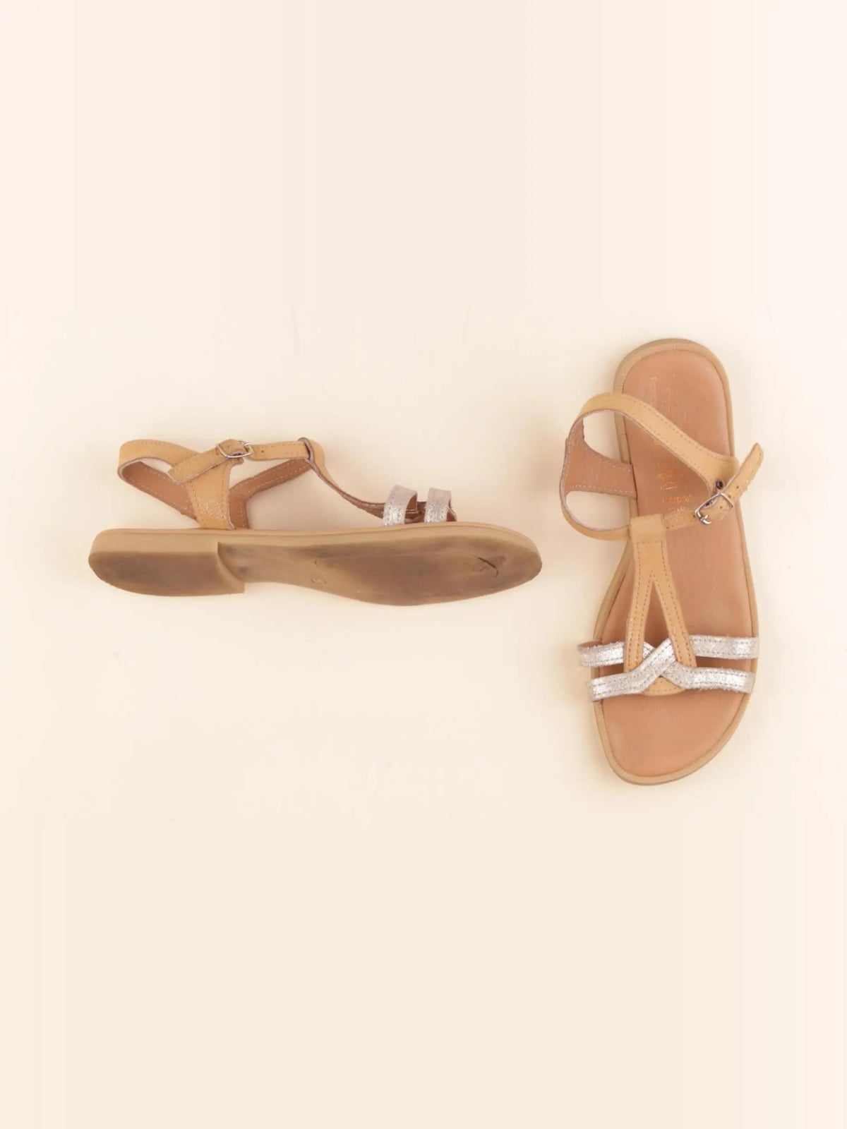 Bellamy - sandales jaune, or - pointure 37