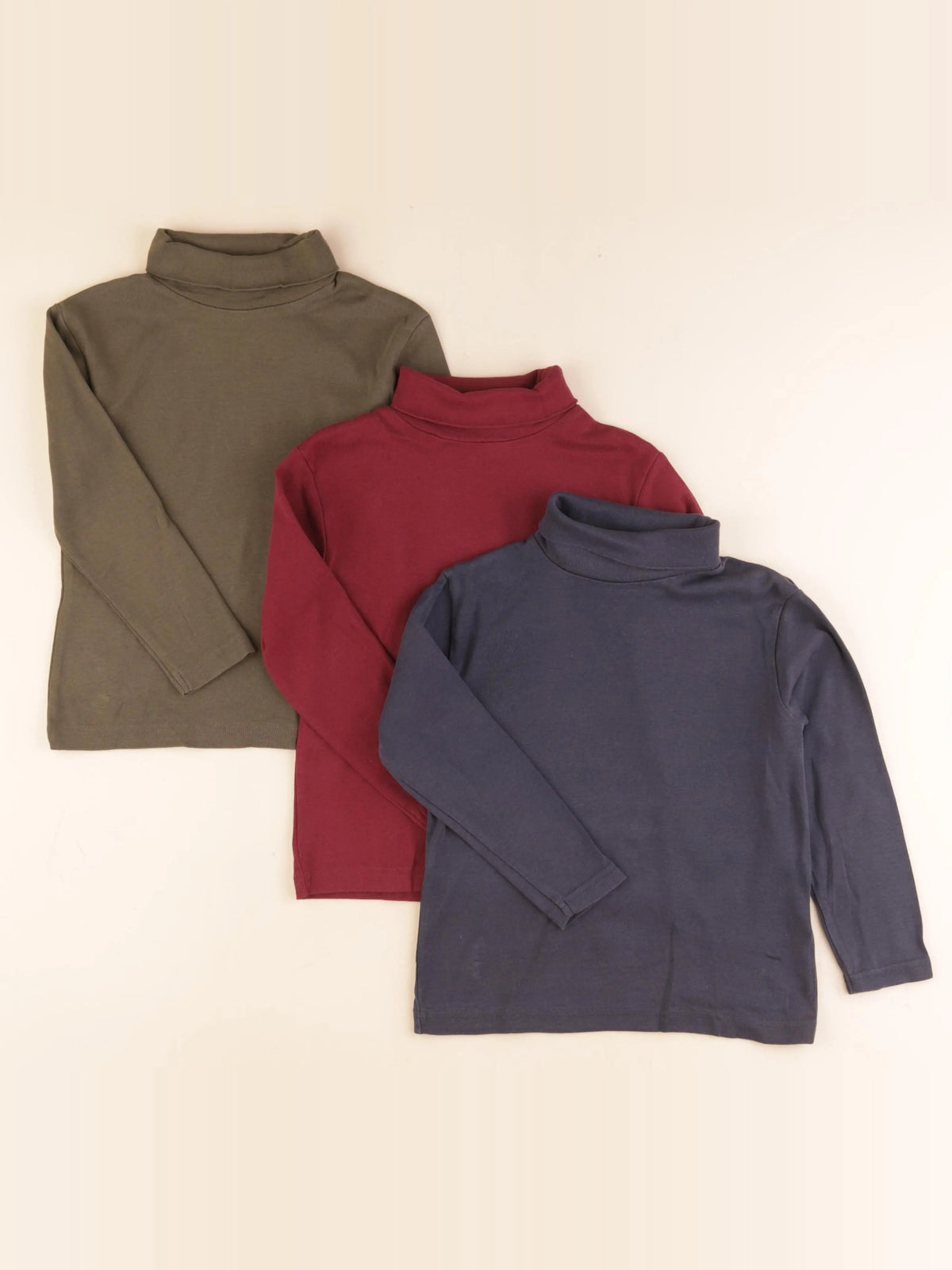 Vertbaudet - lot de 3 sous-pulls bleu - 5 ans