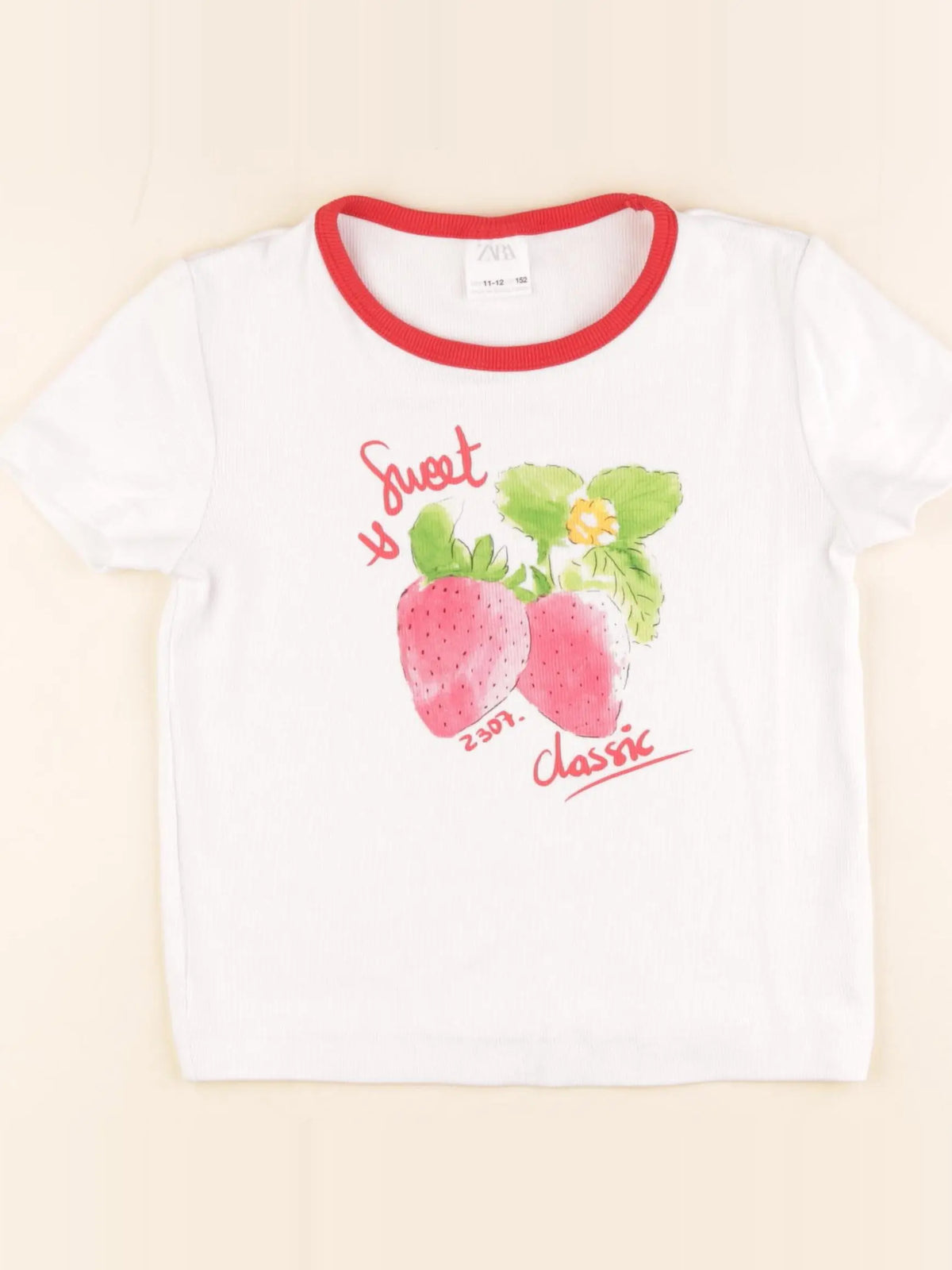Zara - tee-shirt blanc - 11/12 ans