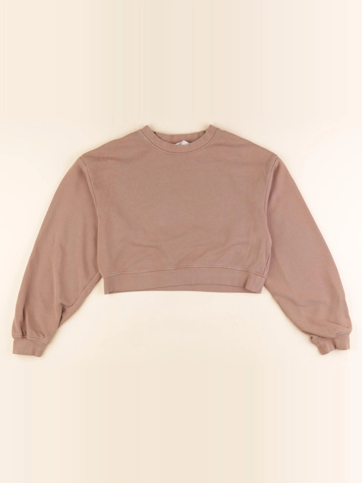 H&M - sweat court marron - 10/12 ans