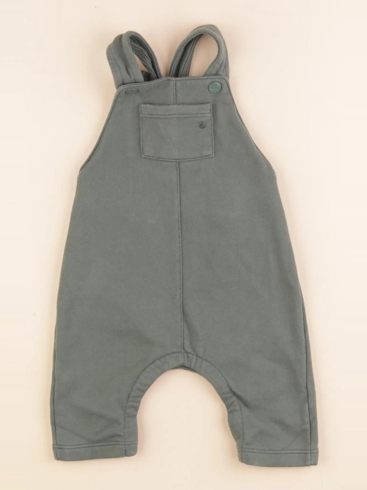 Petit Bateau - salopette vert - 6 mois